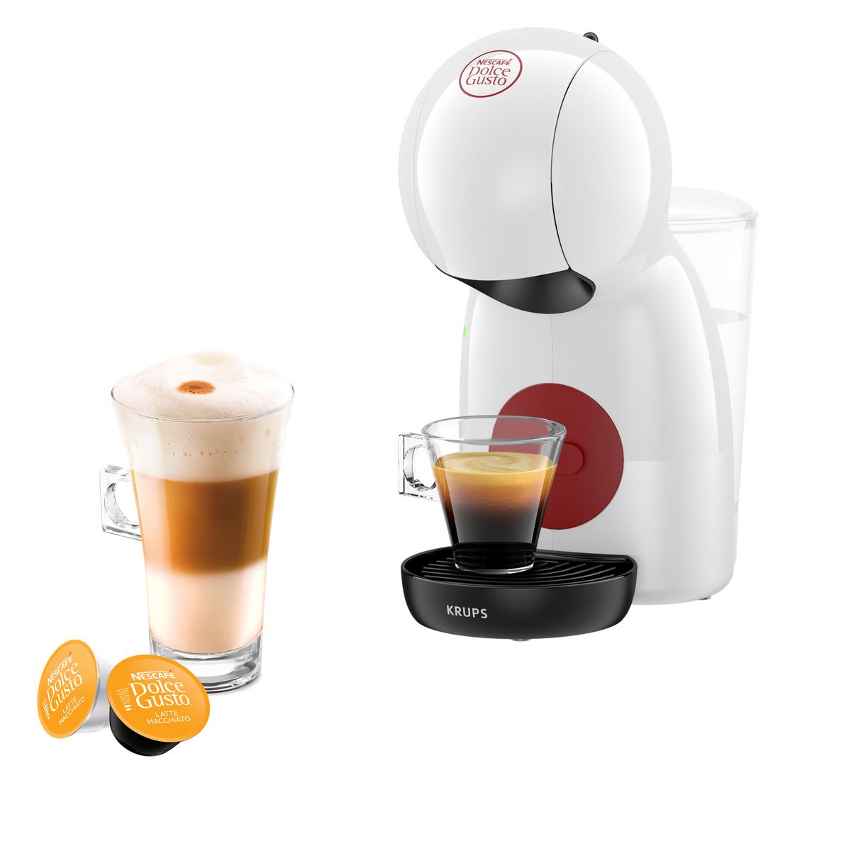 KRUPS Machine à café expresso Nescafé Dolce Gusto PICCOLO XS YY5218FD - Blanc