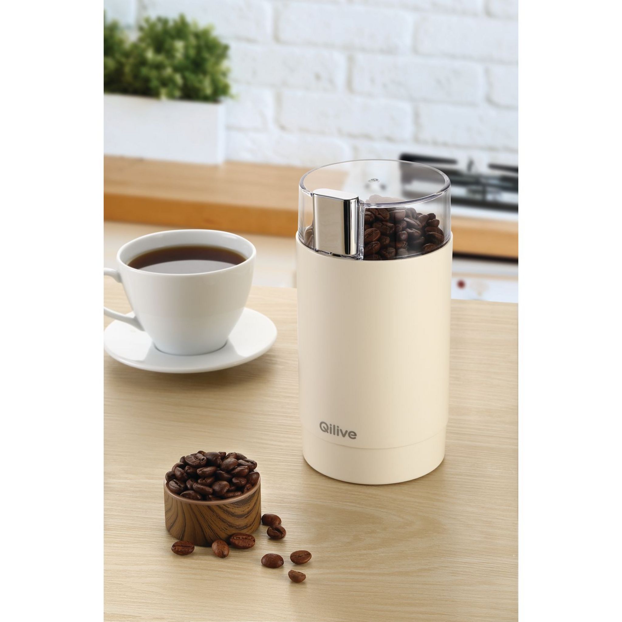 Voir la diapositive 2 : QILIVE Moulin a café Q.5363 - Crème