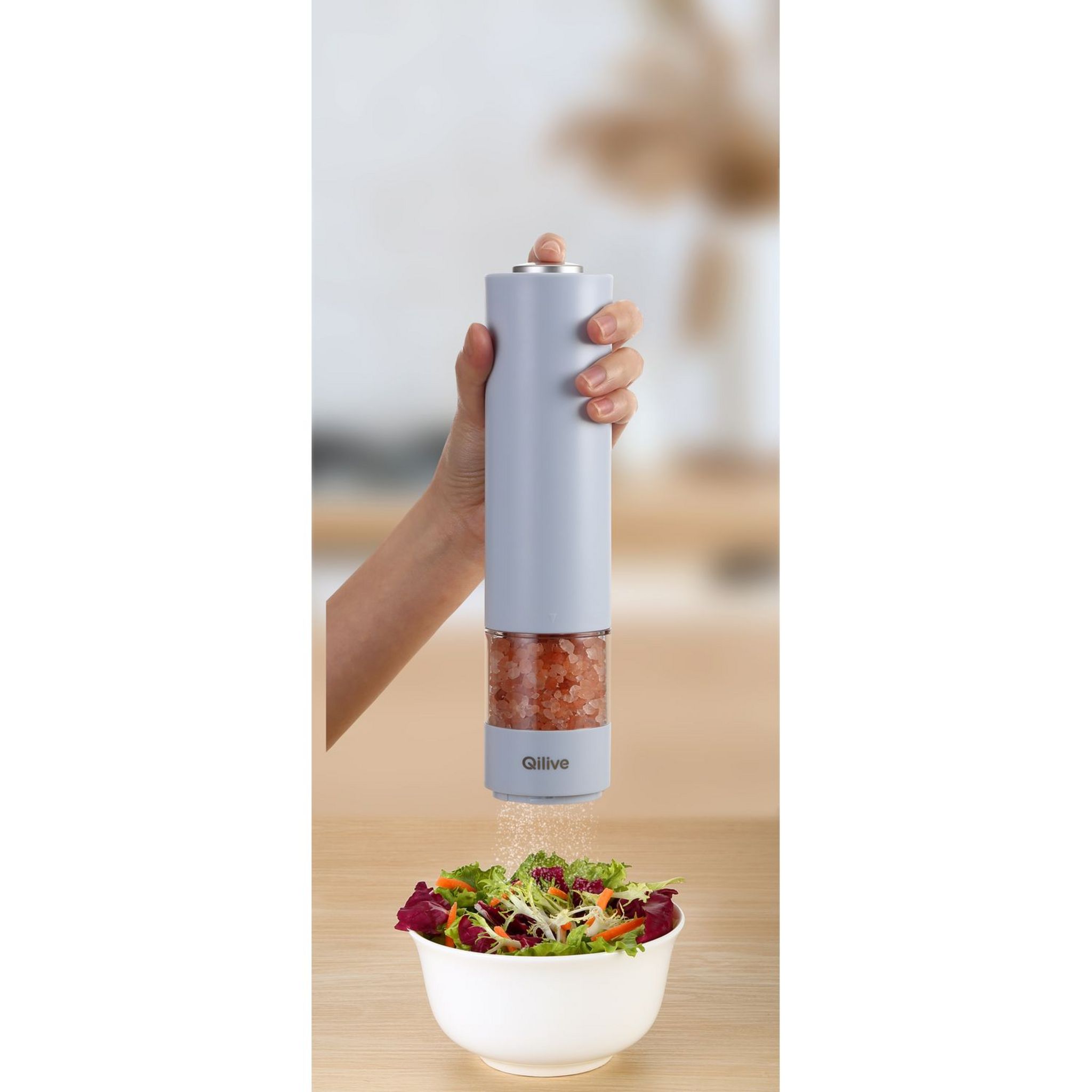 Voir la diapositive 2 : QILIVE Moulin à poivre ou sel Q.5318 - Bleu