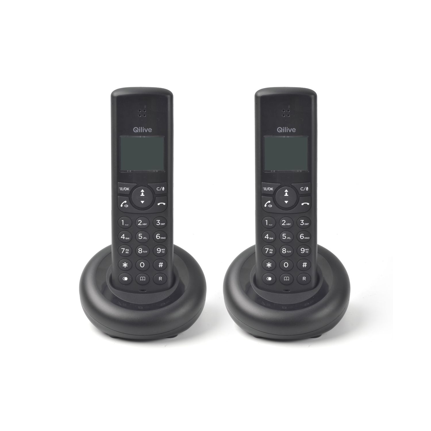 Voir la diapositive 2 : QILIVE Téléphone sans fil DUO Q4901 - Noir