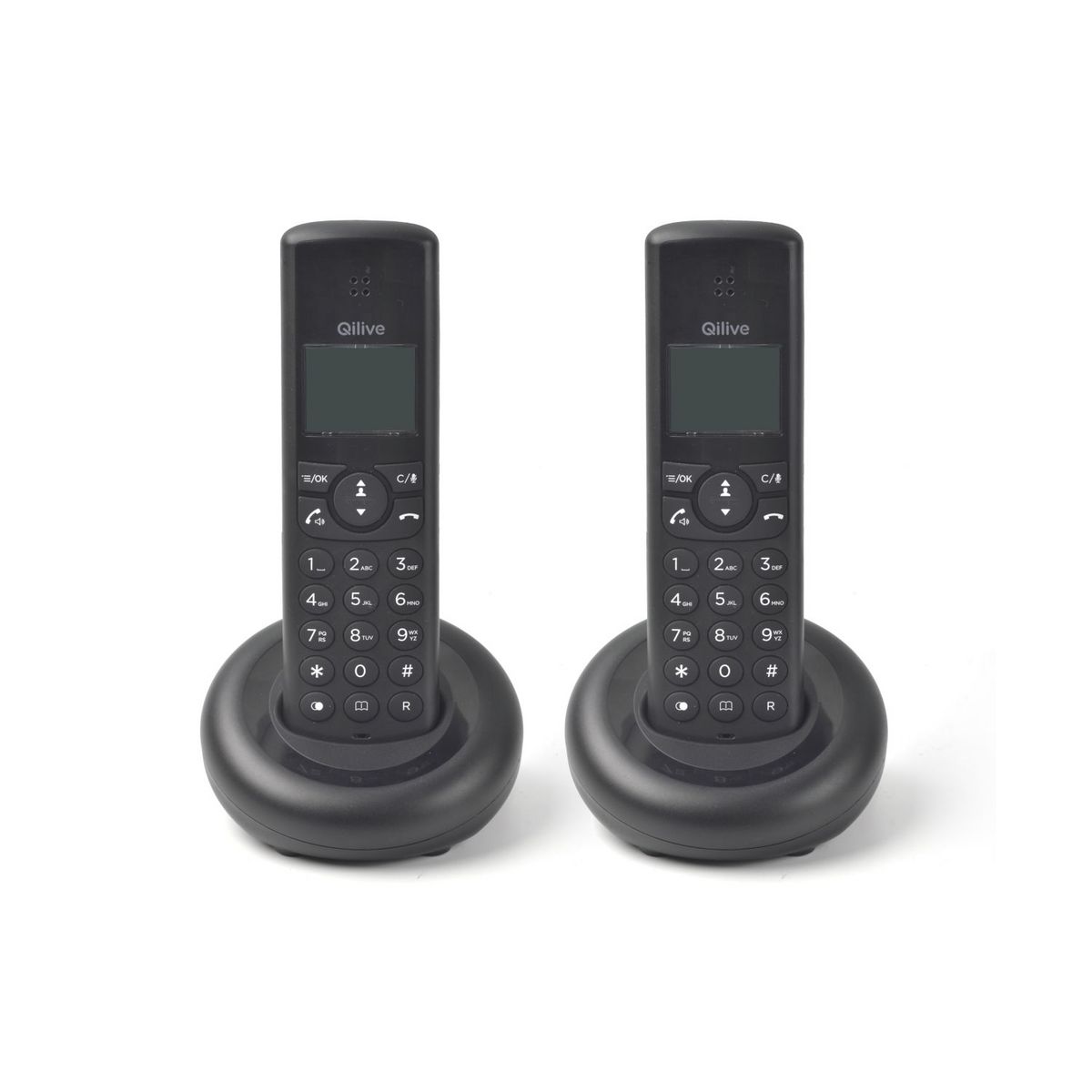 QILIVE Téléphone sans fil DUO Q4901 - Noir