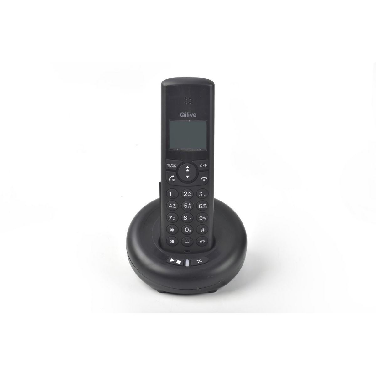 QILIVE Téléphone sans fil avec répondeur Q4899 - Noir
