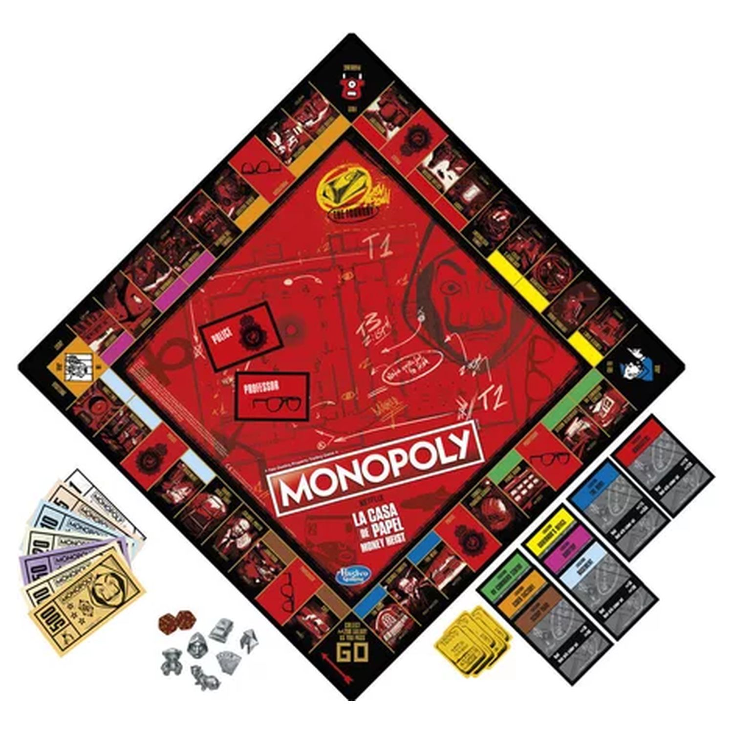 Voir la diapositive 2 : HASBRO Jeu Monopoly Casa de Papel
