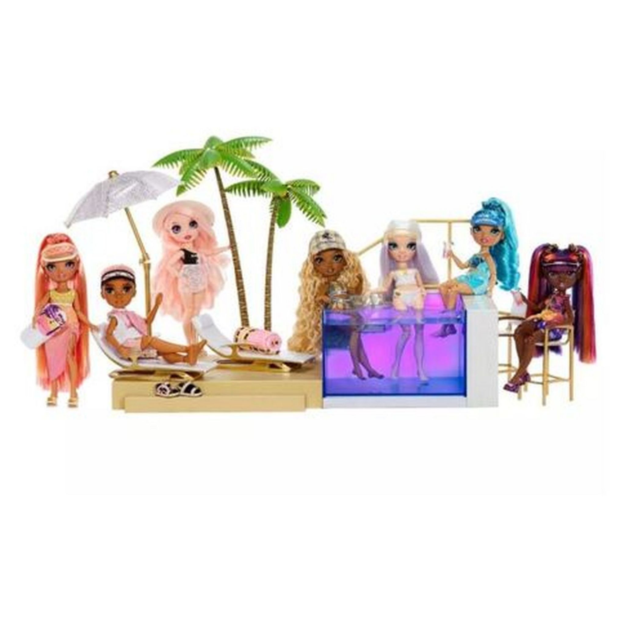 Voir la diapositive 3 : MGA Piscine Color Change Rainbow High