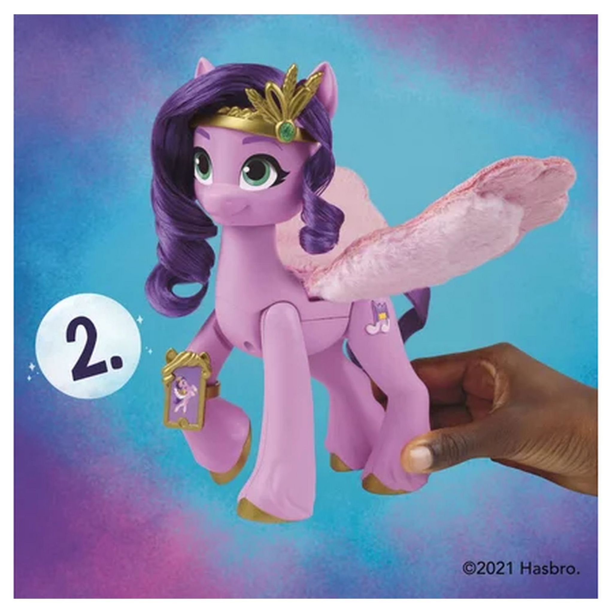 Voir la diapositive 3 : HASBRO Figurine My Little Pony Princesse enchantée - Violet
