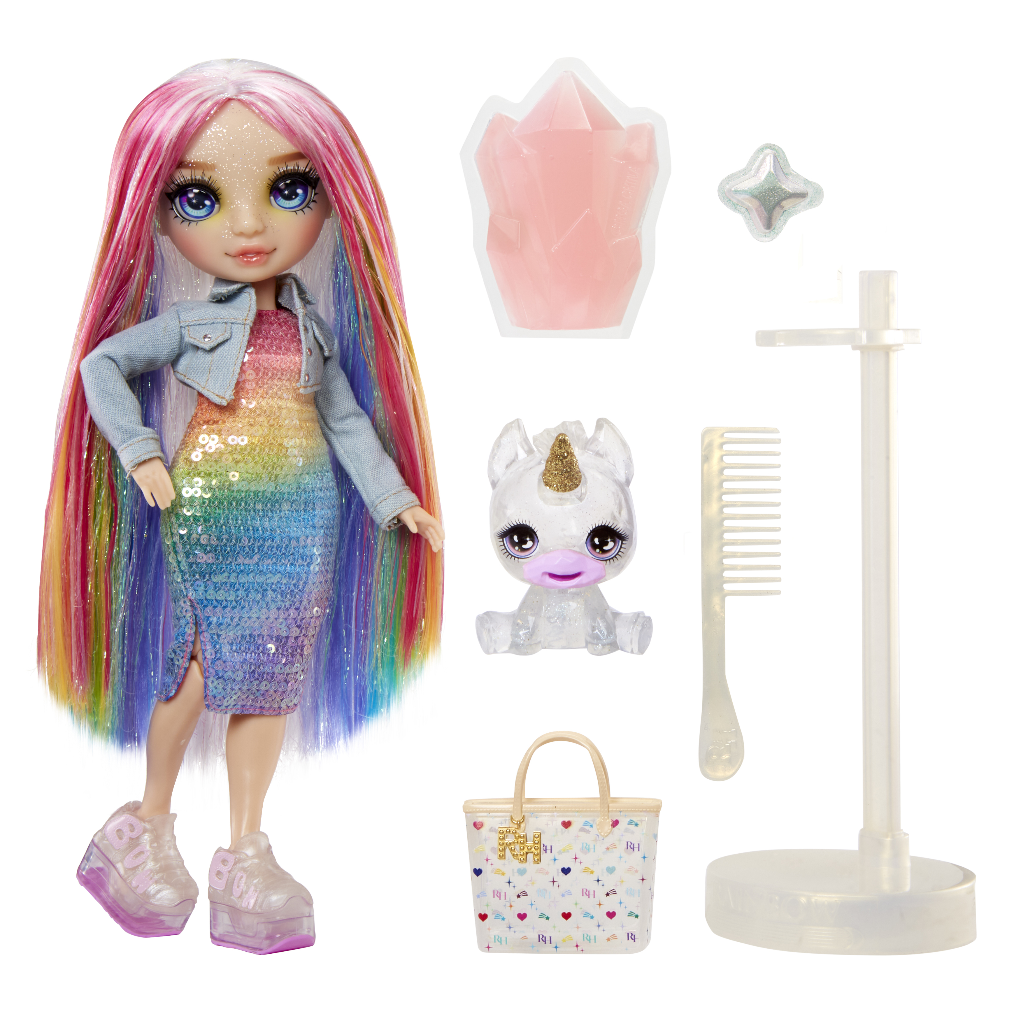 Voir la diapositive 2 : MGA Poupée Rainbow Classic High - Amaya Raine