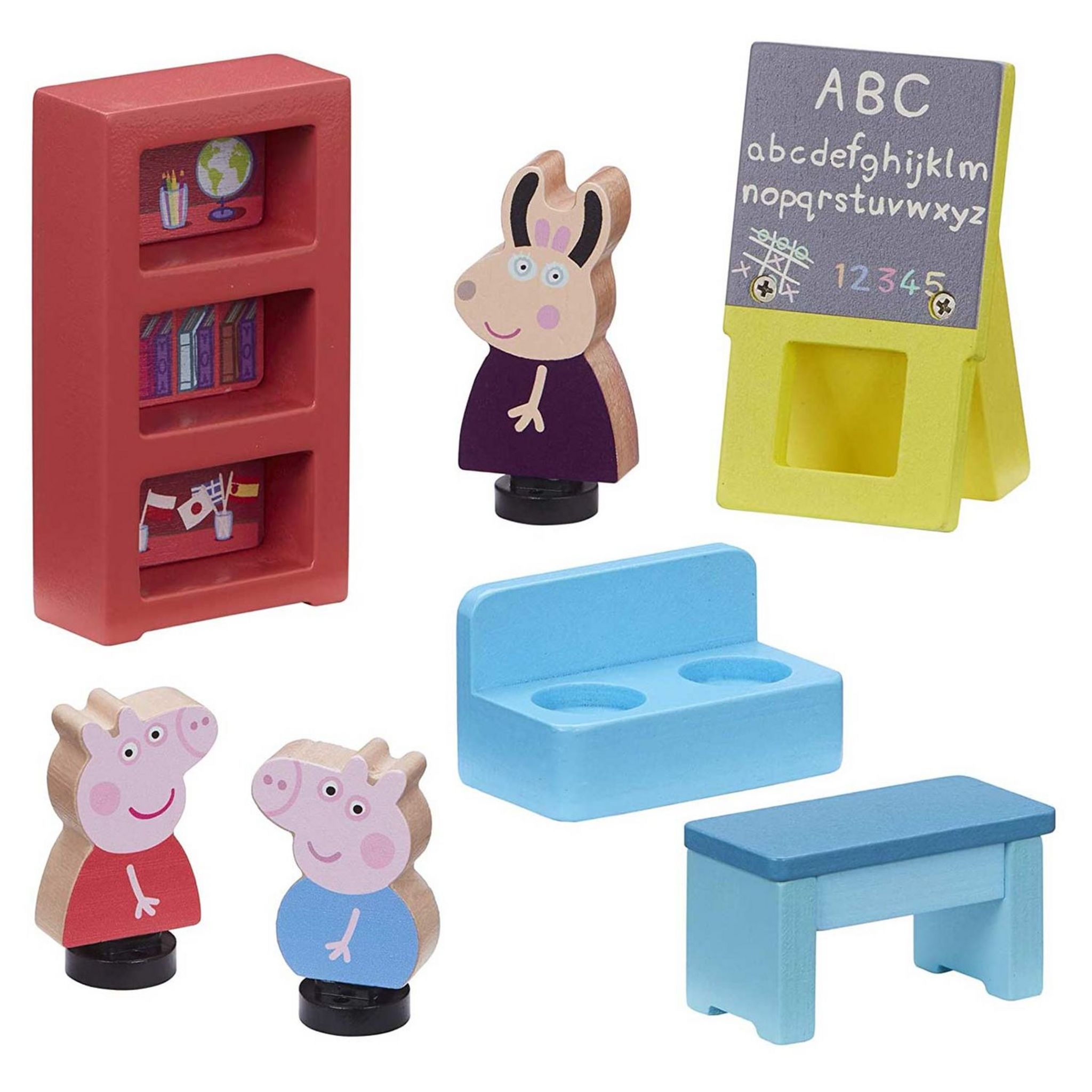 Voir la diapositive 4 : HASBRO École Peppa Pig en bois