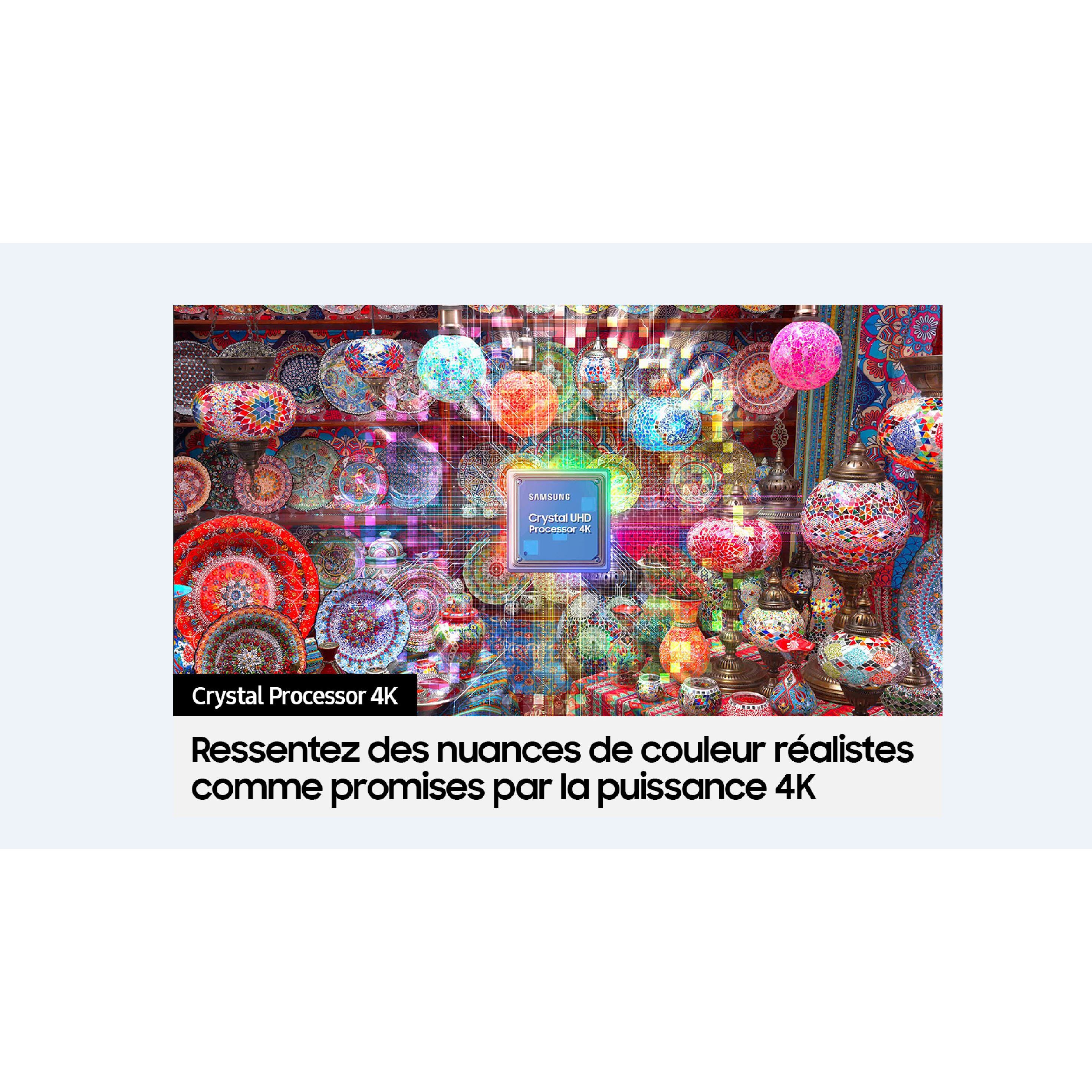 Voir la diapositive 3 : SAMSUNG TU58CU7105 2023 TV LED Crystal UHD 4K 145 cm Smart TV