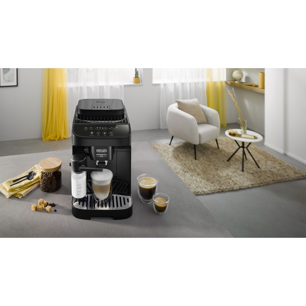 DELONGHI Machine a expresso avec broyeur ECAM 290.51.B - Noir