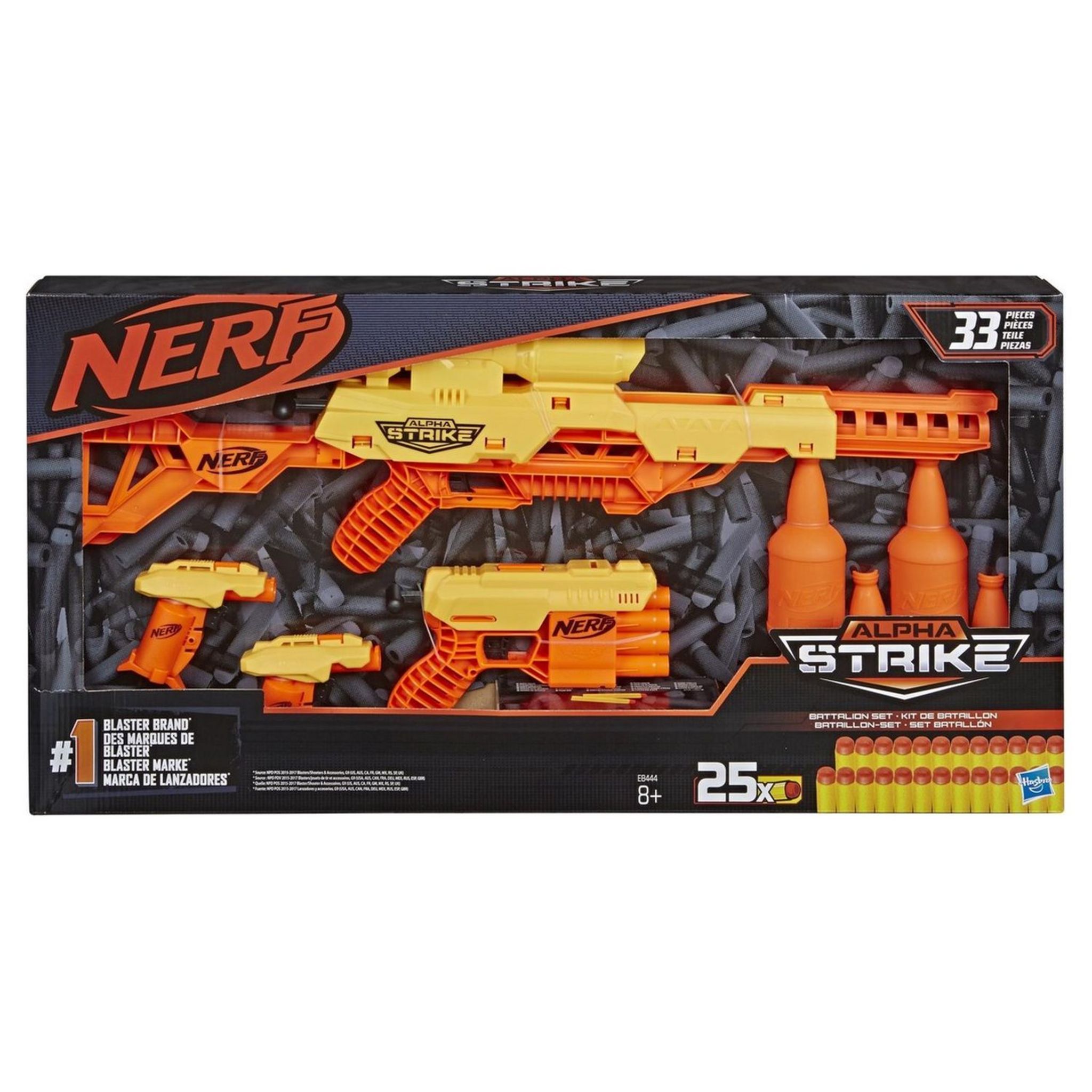 Voir la diapositive 1 : HASBRO Ensemble NERF Alpha Strike - Battalion Set
