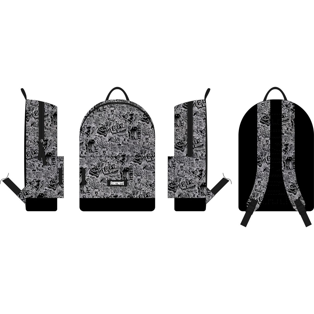 Sac à dos 1 compartiment Gris Fortnite