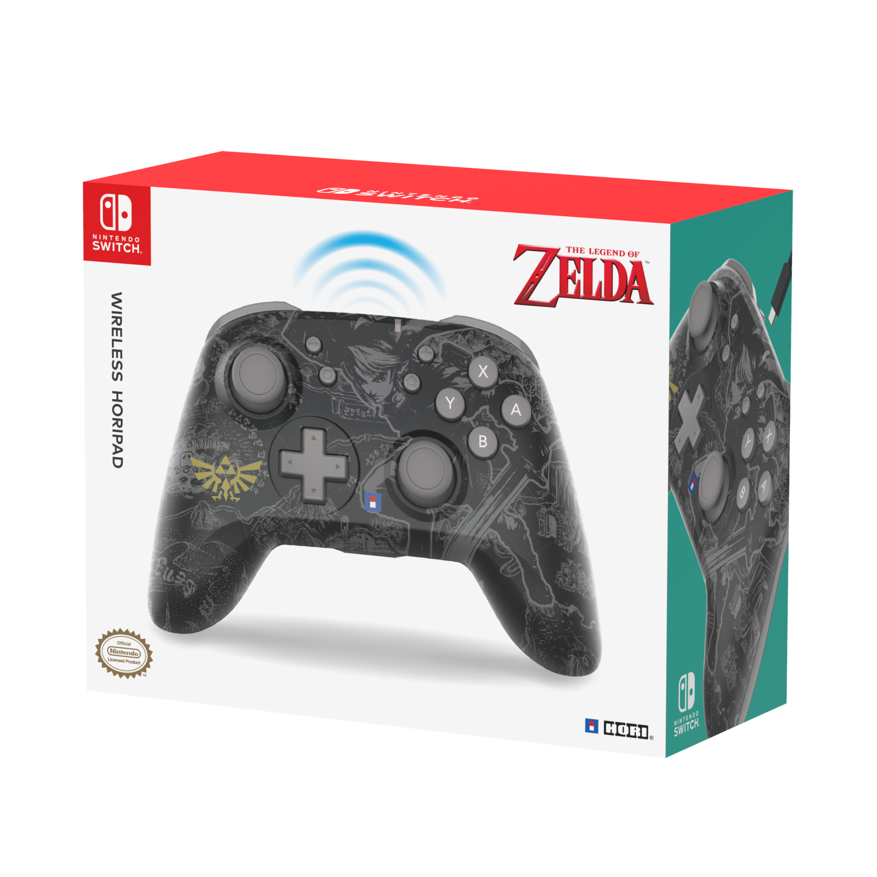 Voir la diapositive 3 : Manette Bluetooth Hori The Legend of Zelda Nintendo Switch
