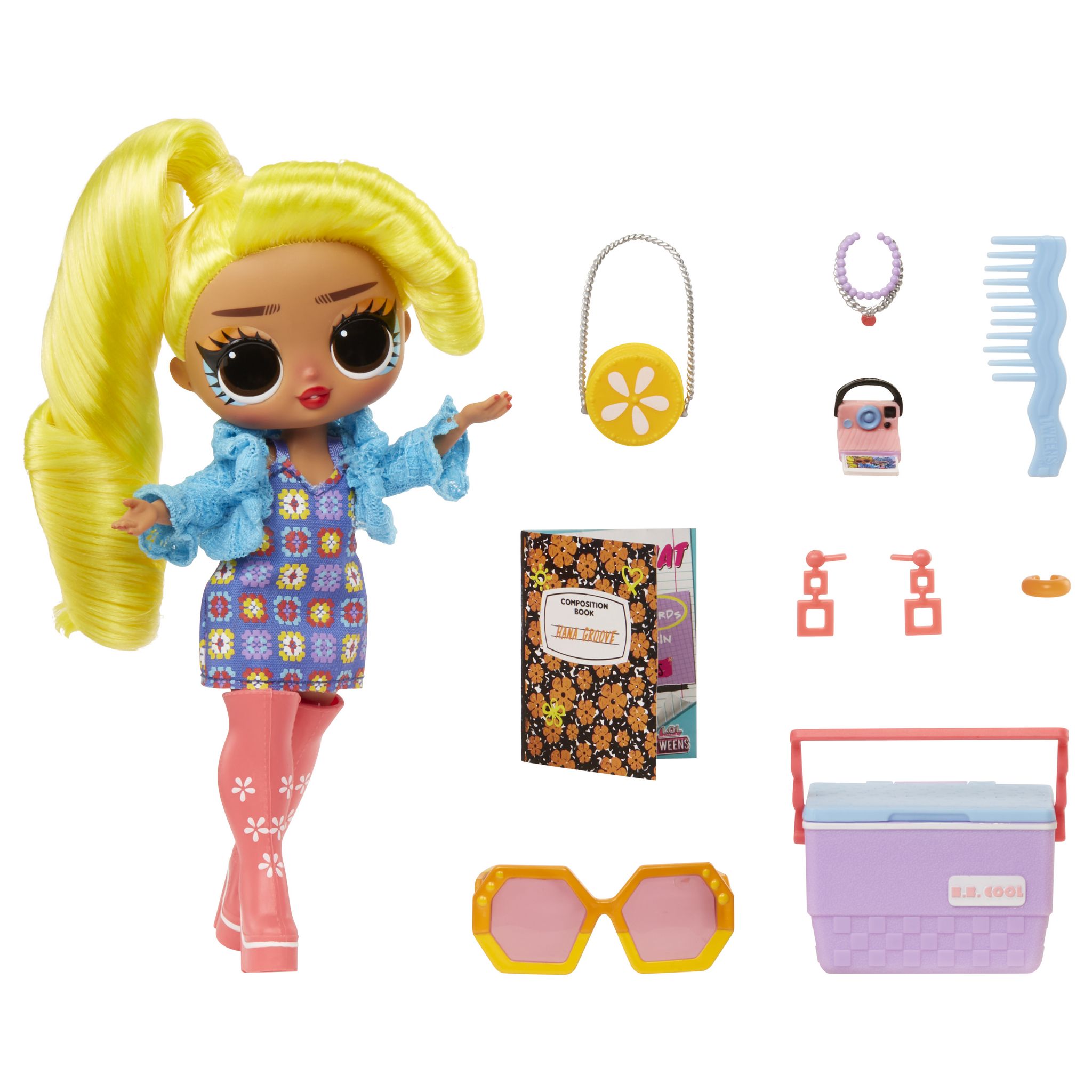 Voir la diapositive 3 : MGA Poupée LOL Surprise Tweens 17cm et accessoires - Hana Groove