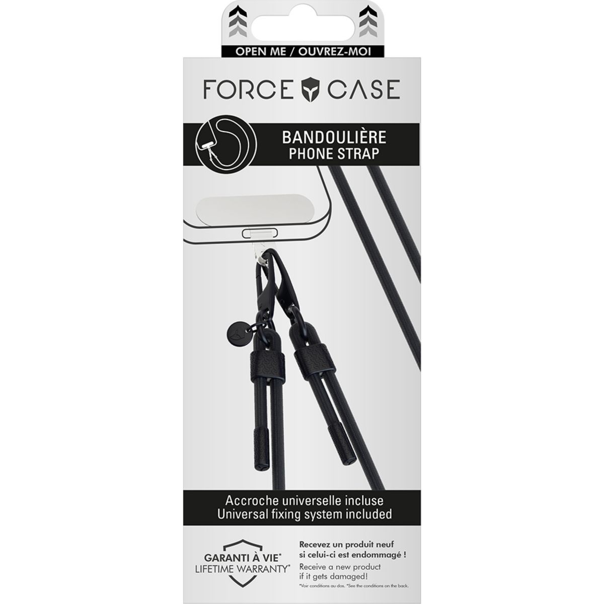 BIGBEN Bandoulière téléphone Universelle Cordon - Noir