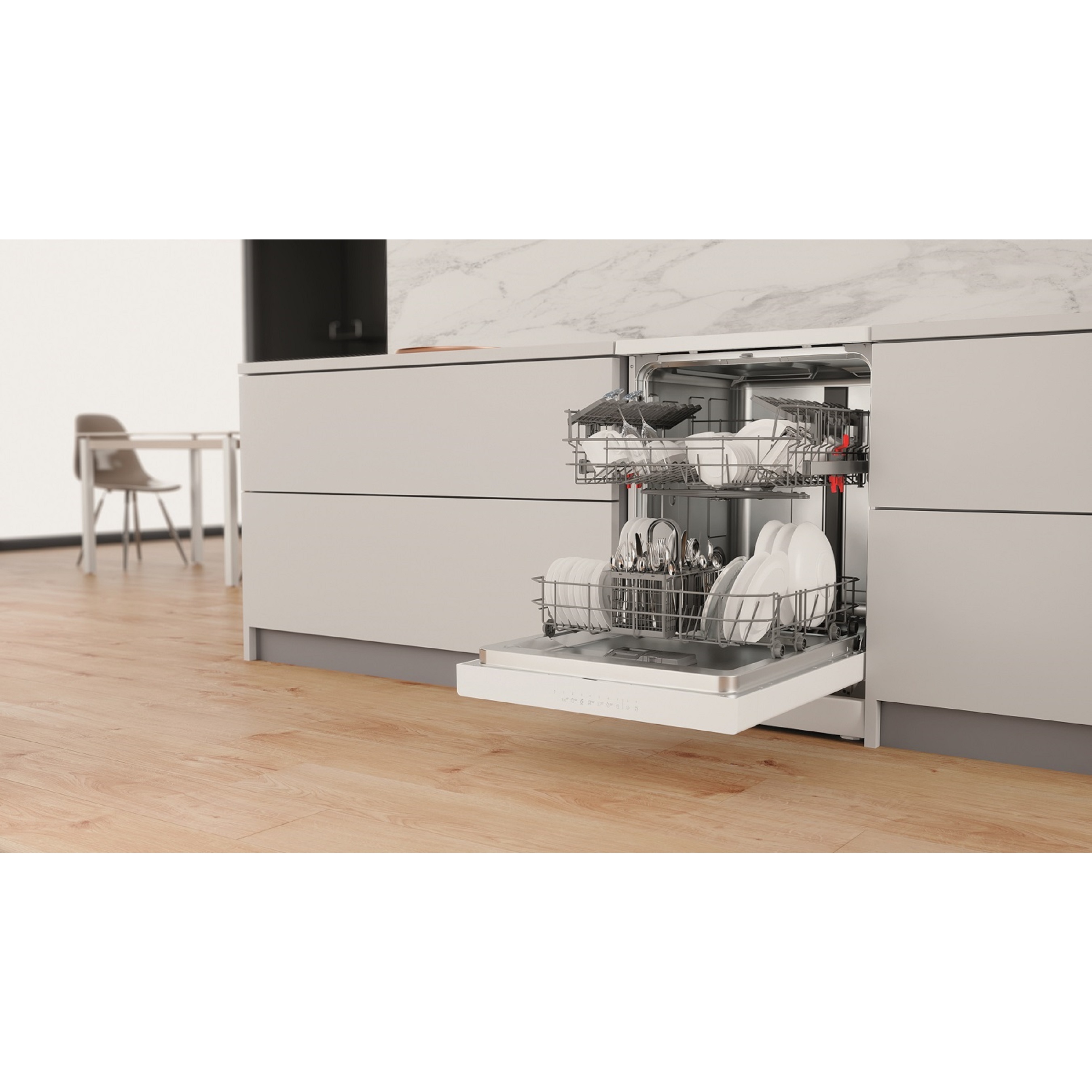 Voir la diapositive 4 : WHIRLPOOL Lave vaisselle pose libre W2FHD624, 14 couverts, 60 cm, 44 dB, 9 programmes