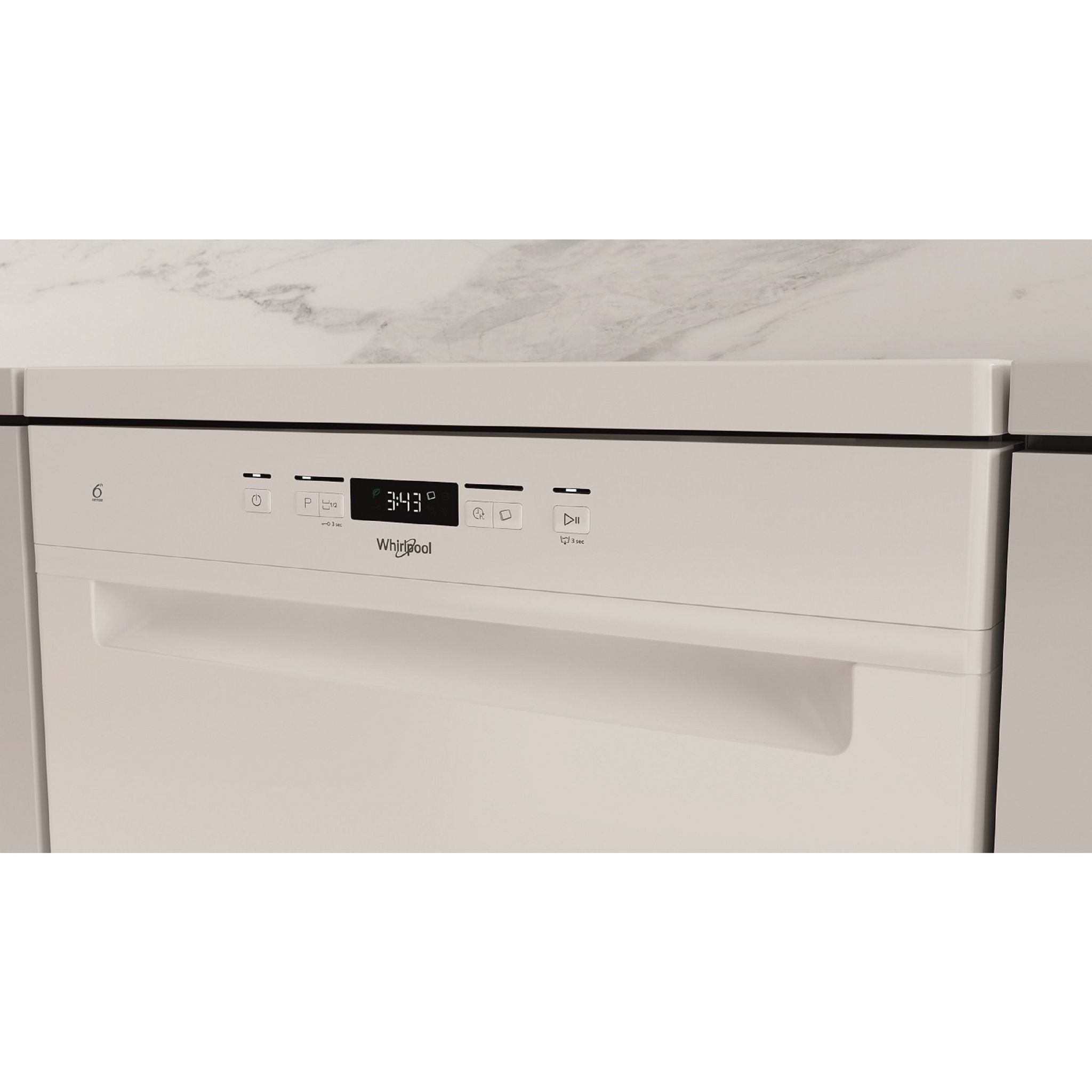 Voir la diapositive 6 : WHIRLPOOL Lave vaisselle pose libre W2FHD624, 14 couverts, 60 cm, 44 dB, 9 programmes