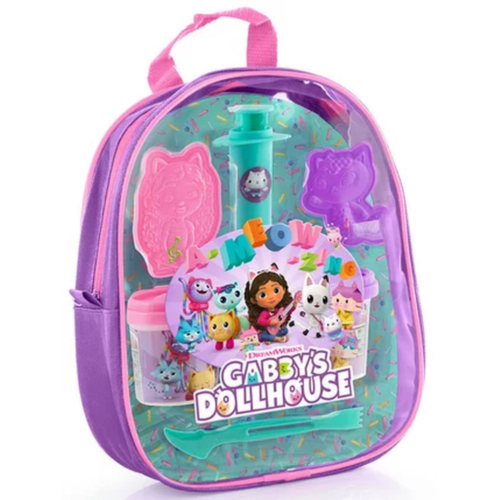 Voir la diapositive 2 : CANAL TOYS Sac à dos pâte à Modeler Gabby et la maison magique