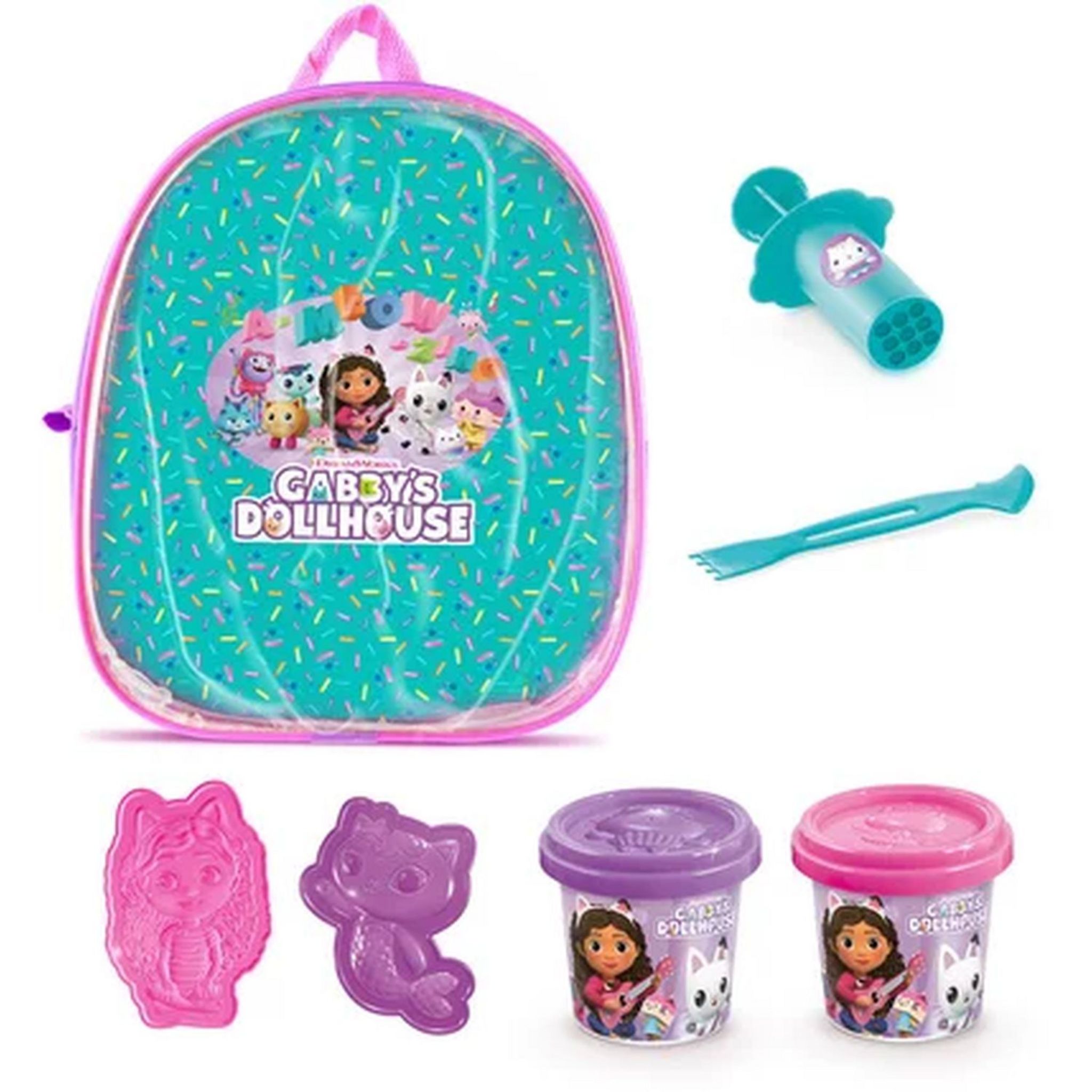 Voir la diapositive 3 : CANAL TOYS Sac à dos pâte à Modeler Gabby et la maison magique