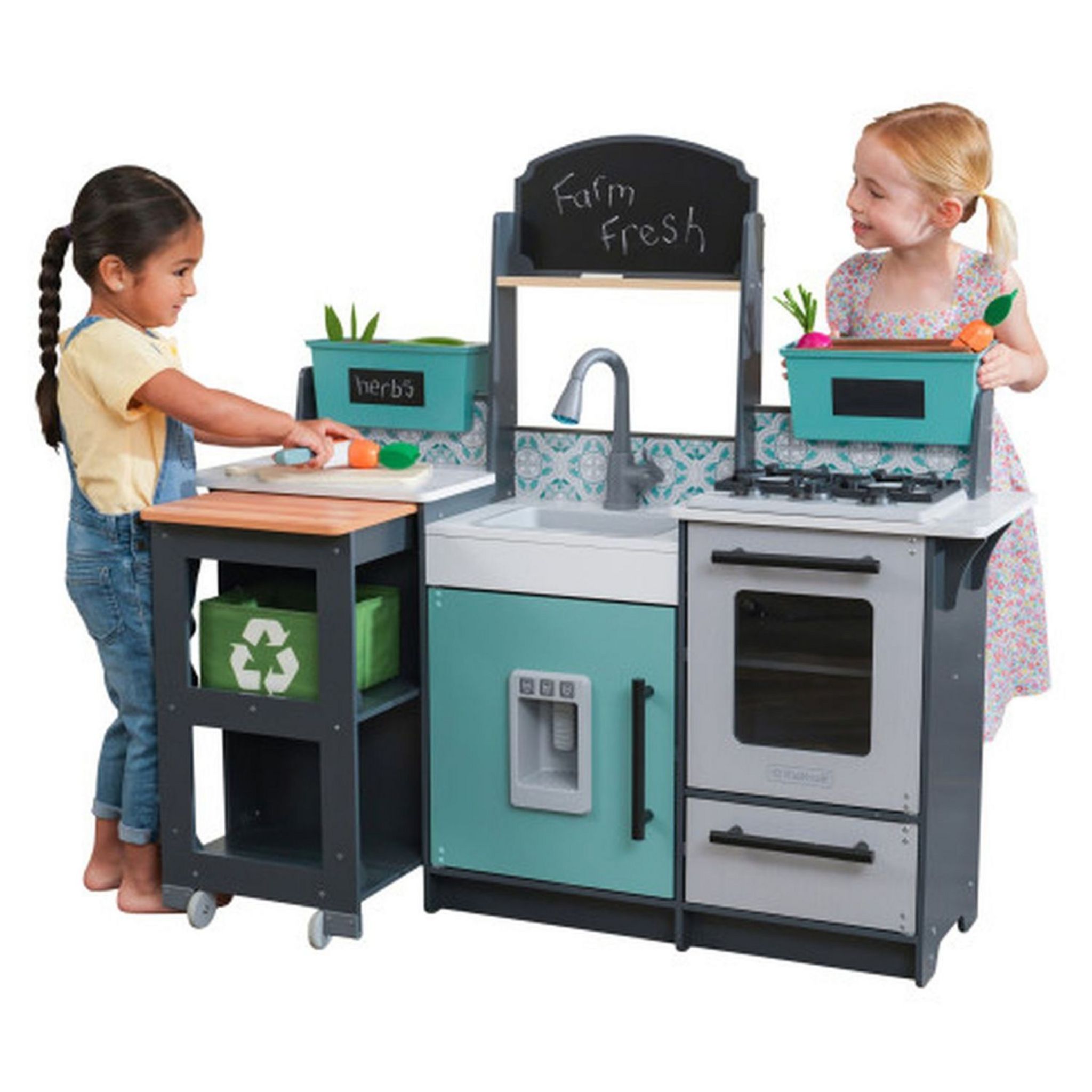 Voir la diapositive 2 : KIDKRAFT Cuisine en bois Garden Gourmet