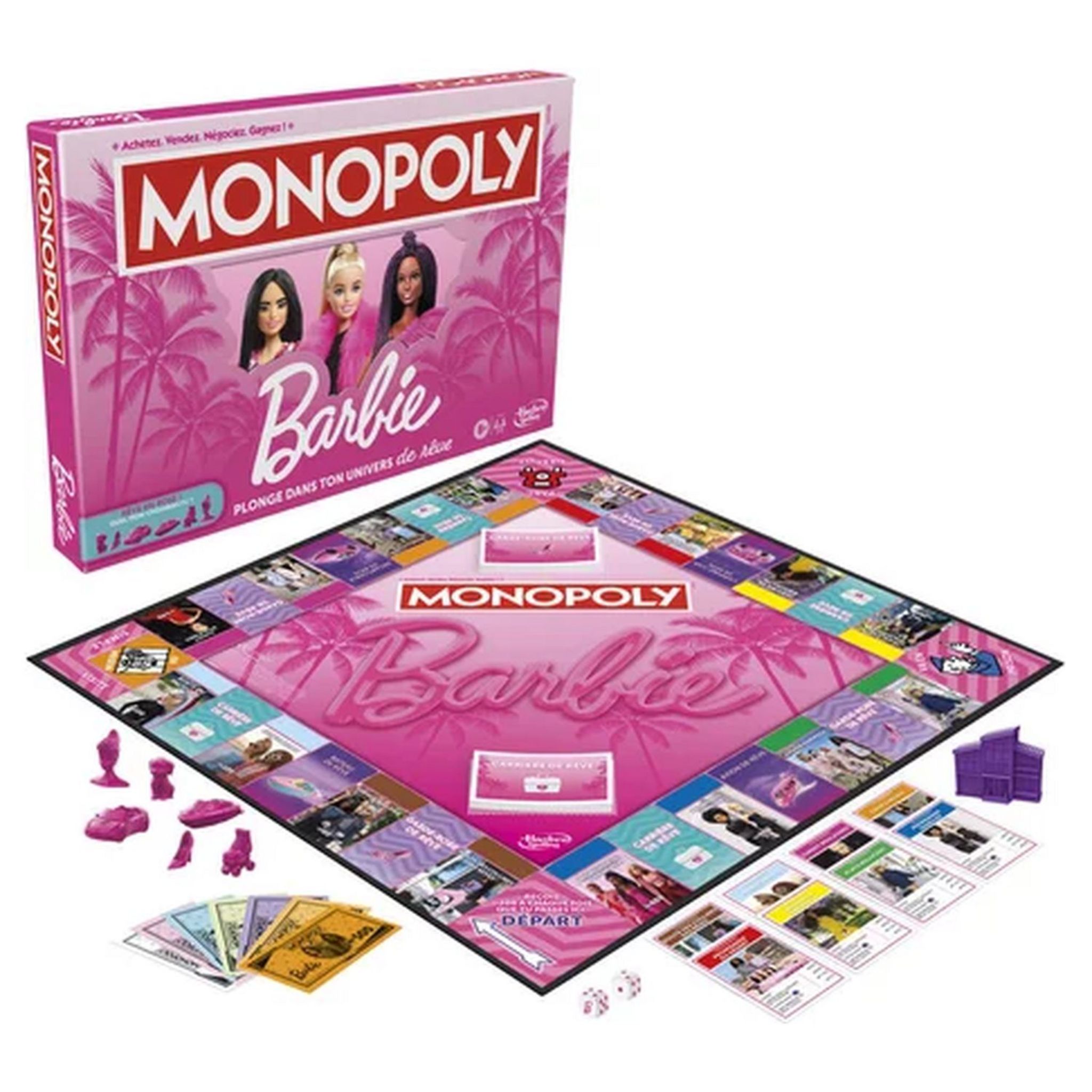 Voir la diapositive 5 : HASBRO Jeu Monopoly Barbie