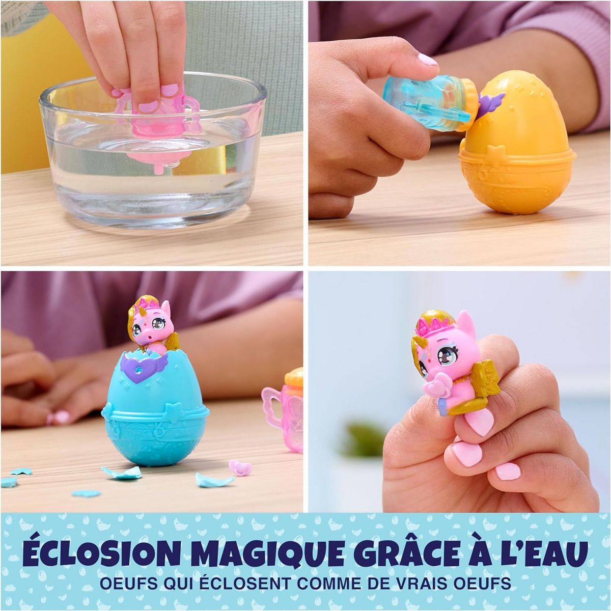 SPIN MASTER Pack de 2 Hatchimals et douche color  change