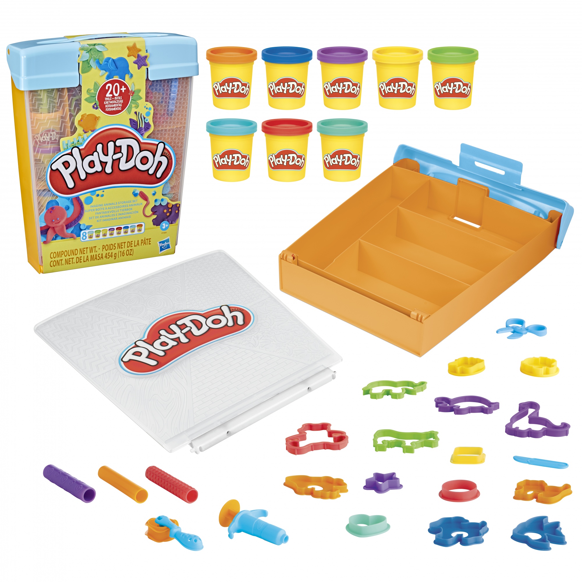 Voir la diapositive 8 : HASBRO Pâte à modeler Super boite accessoires Animaux