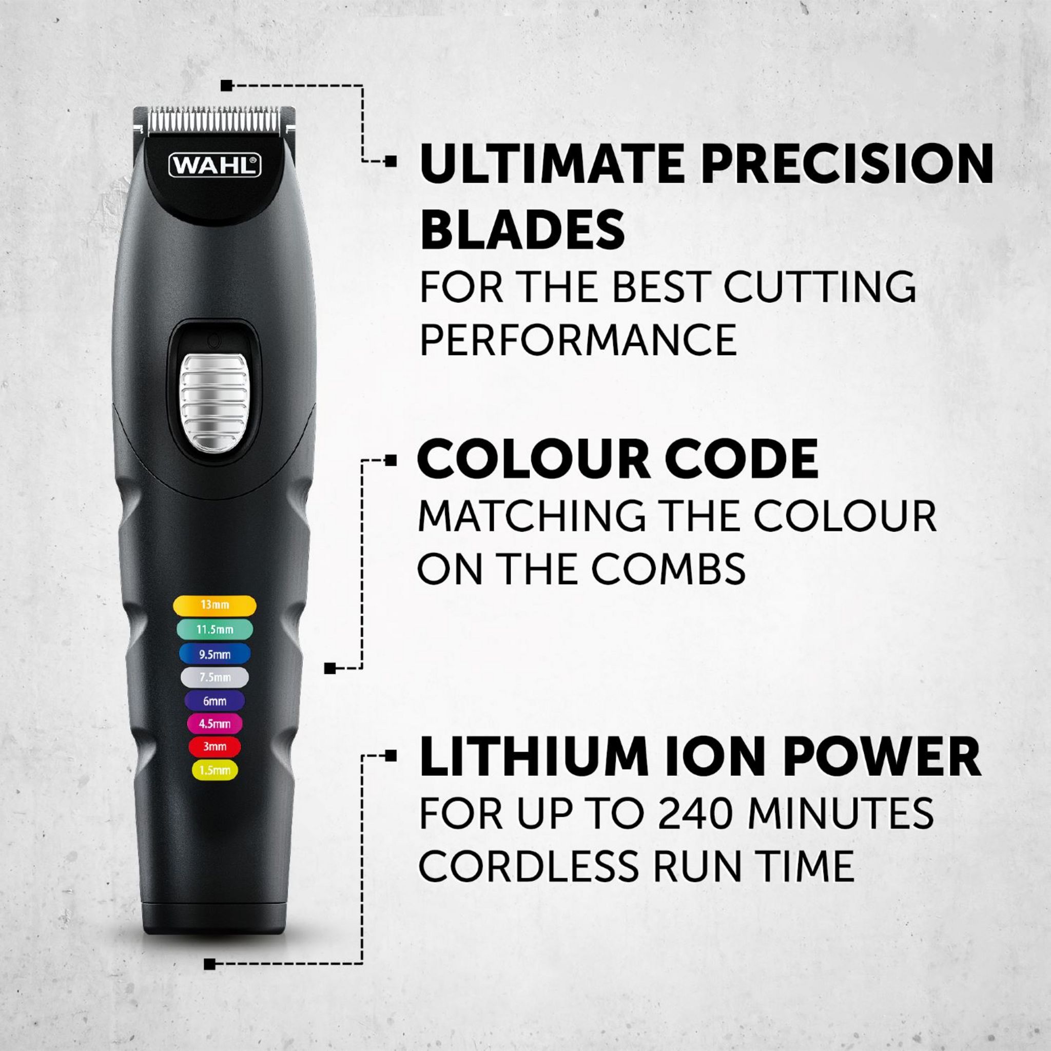 Voir la diapositive 11 : WAHL Tondeuse multifonction 09893.0464 - Noir