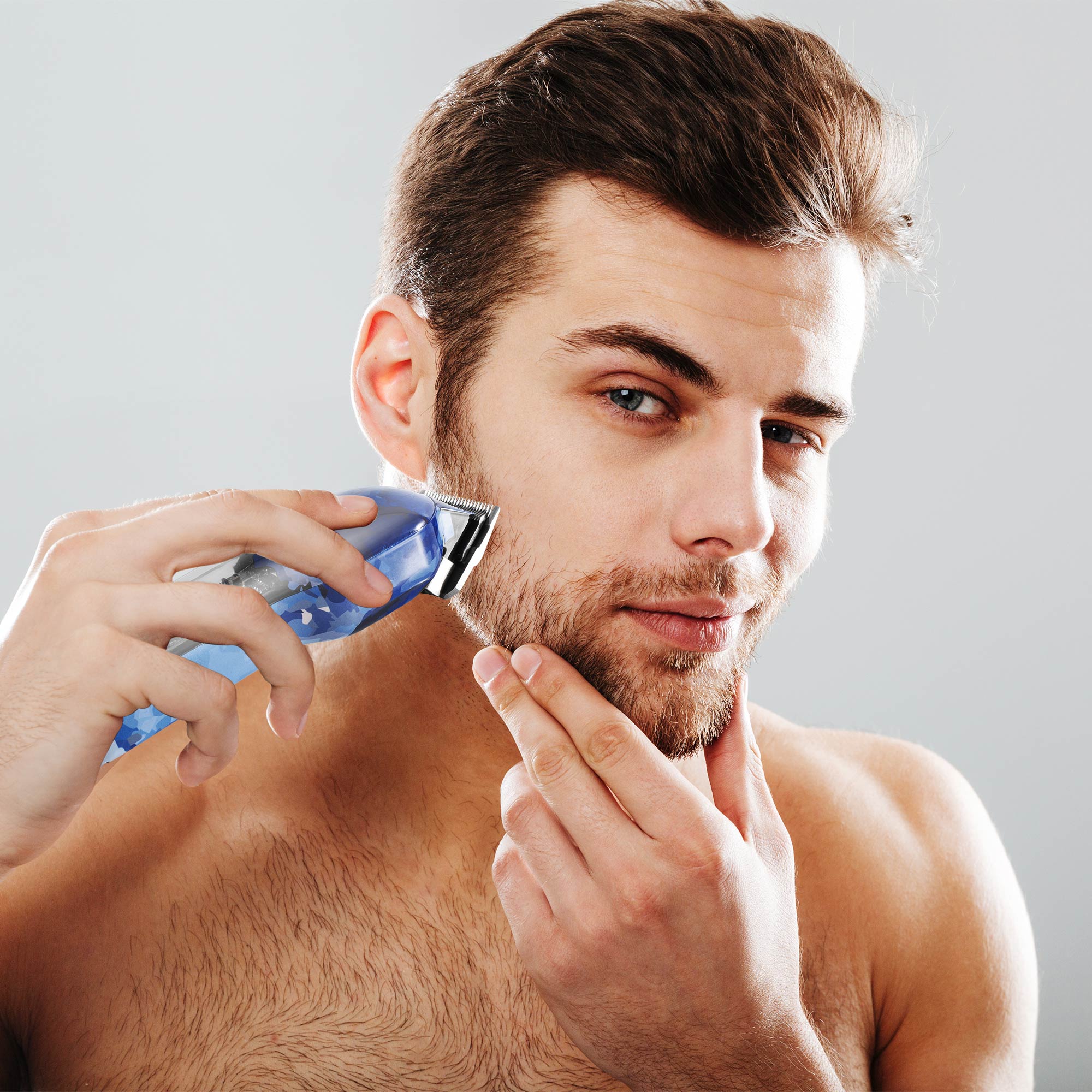 Voir la diapositive 13 : BECKER SHAVES & TRIMS Tondeuse cheveux et barbe BLUE MOTION - Bleu