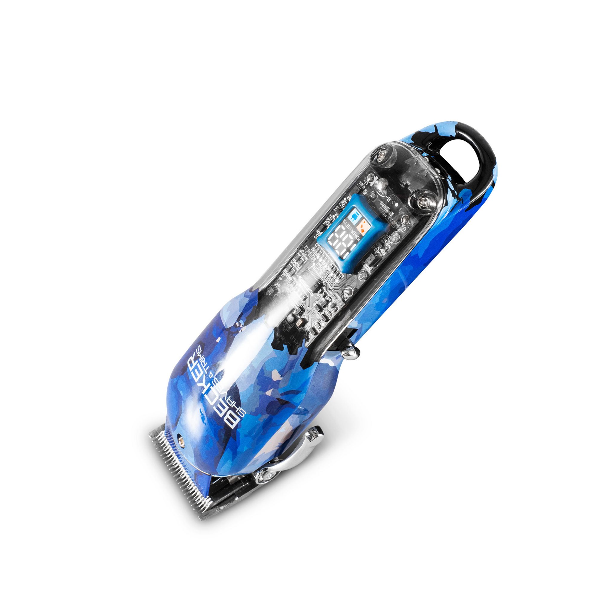 Voir la diapositive 4 : BECKER SHAVES & TRIMS Tondeuse cheveux et barbe BLUE MOTION - Bleu