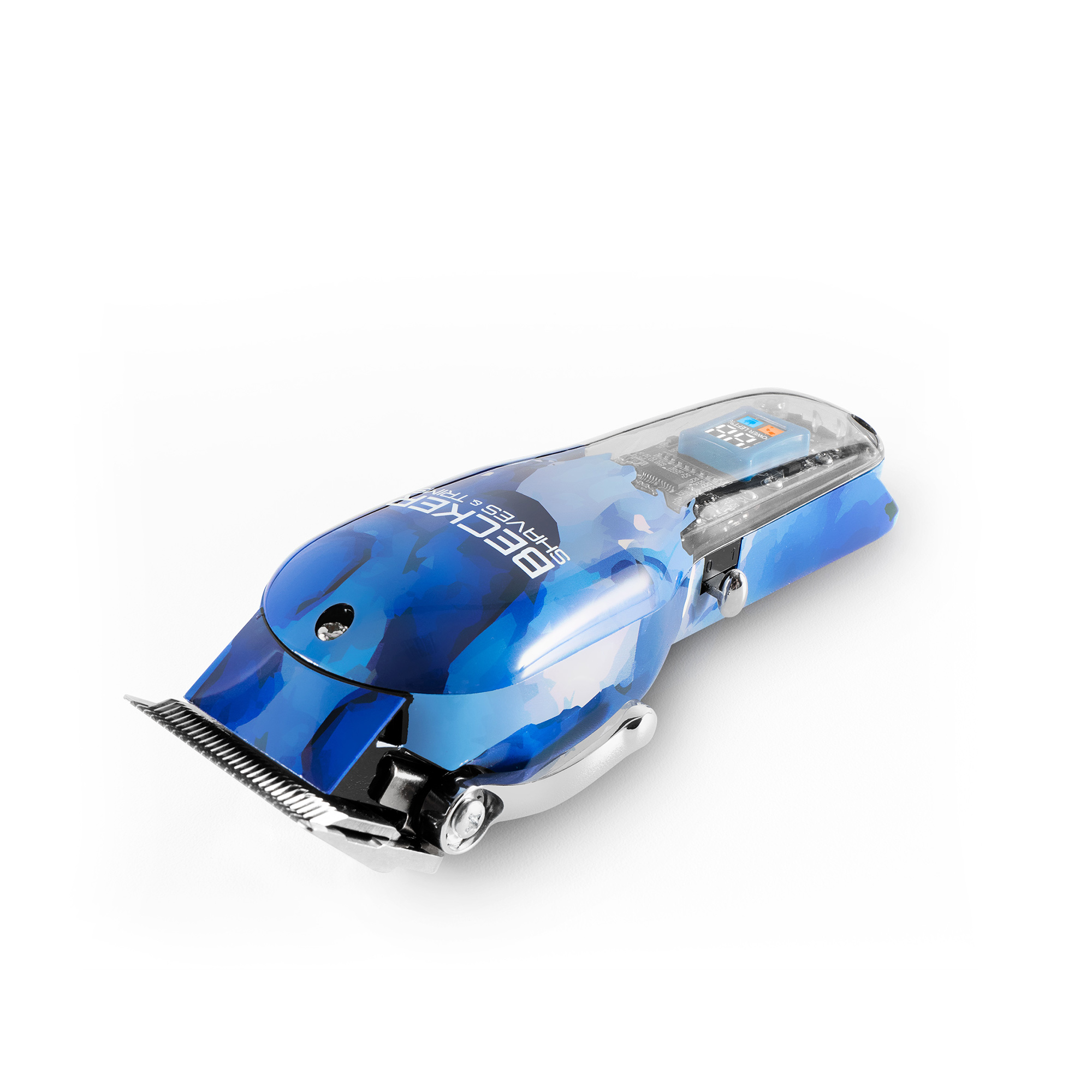 Voir la diapositive 5 : BECKER SHAVES & TRIMS Tondeuse cheveux et barbe BLUE MOTION - Bleu