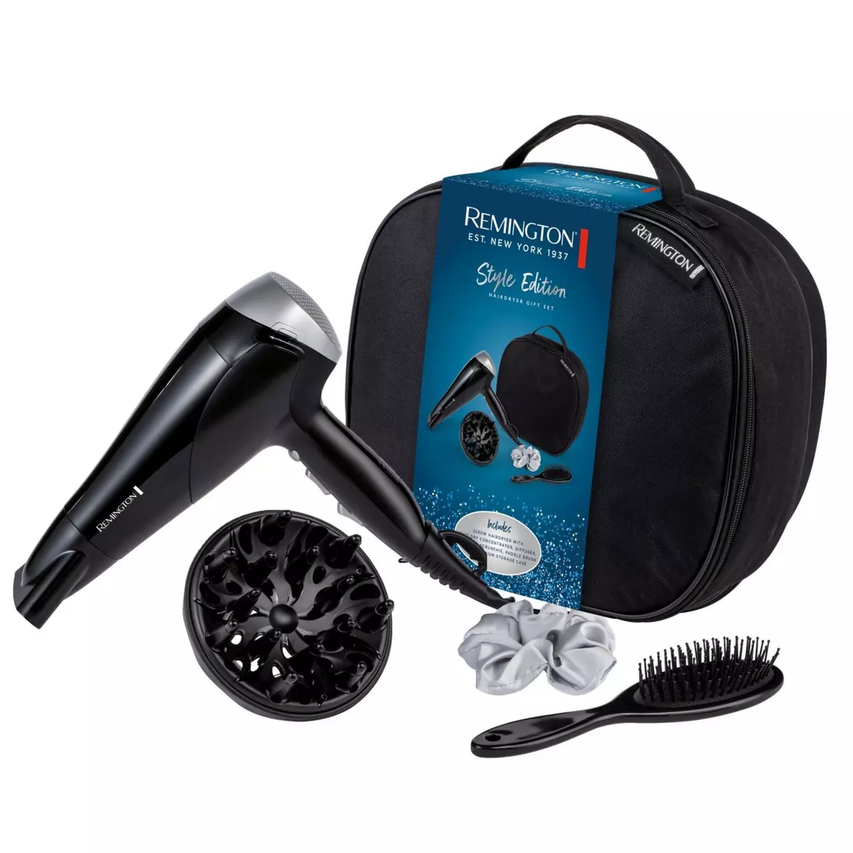 Sèche-Cheveux + Accessoires Offerts - 2200 W - Noir