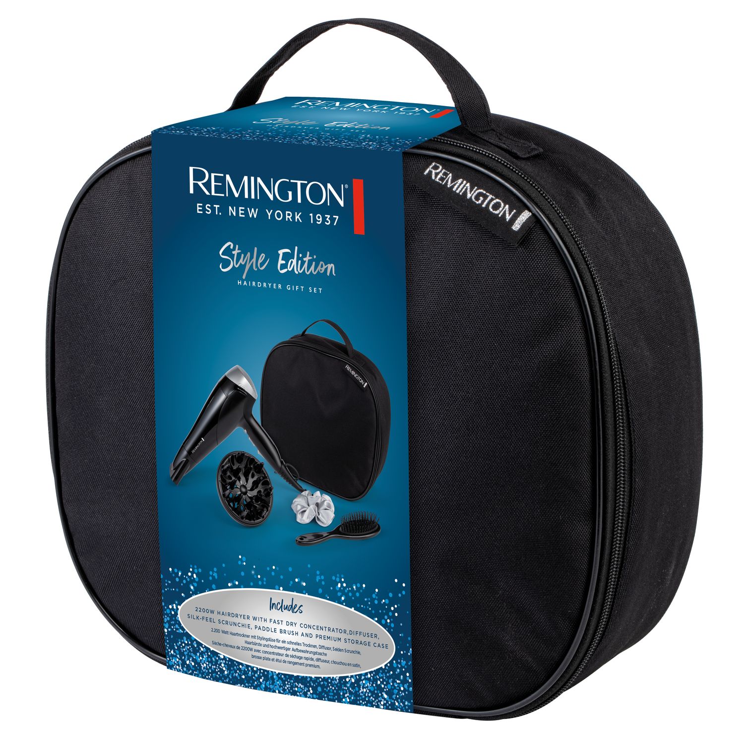 Voir la diapositive 5 : REMINGTON Coffret sèche cheveux D3171GP - Noir