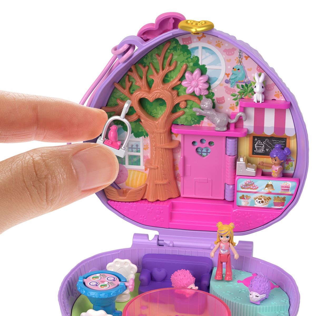 MATTEL Coffret café du Hérisson Polly Pocket