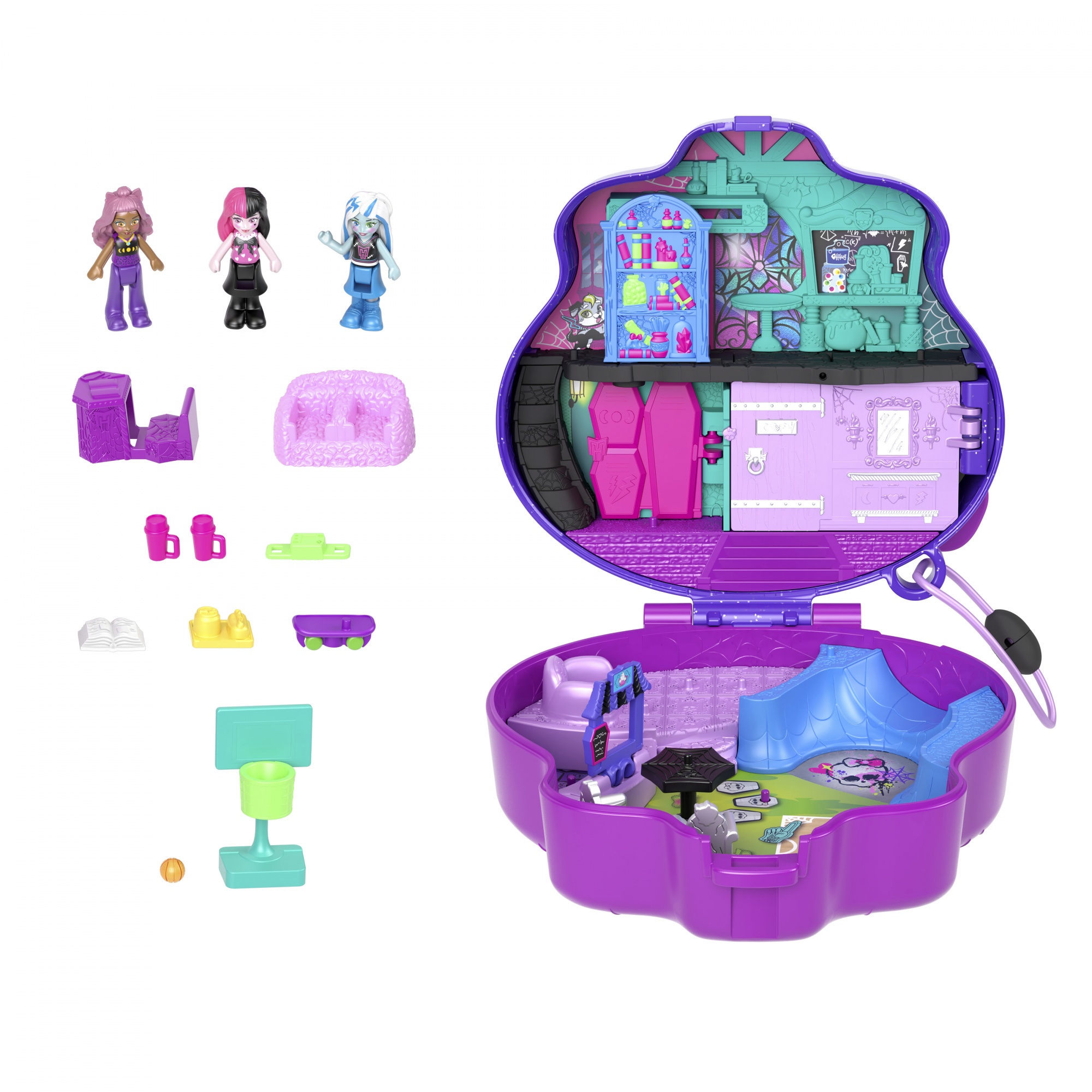 Voir la diapositive 2 : MATTEL Coffret Monster High - Polly Pocket