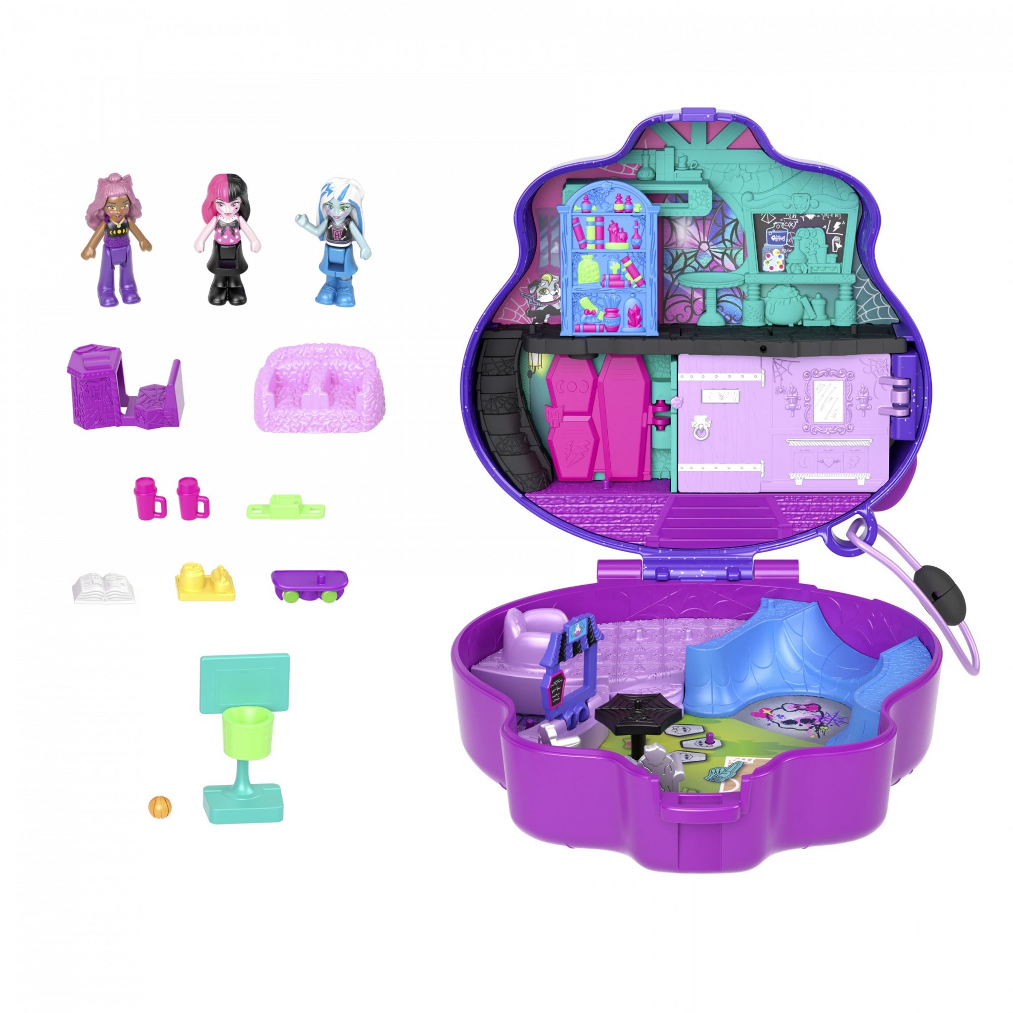 Voir la diapositive 2 : MATTEL Coffret Monster High - Polly Pocket