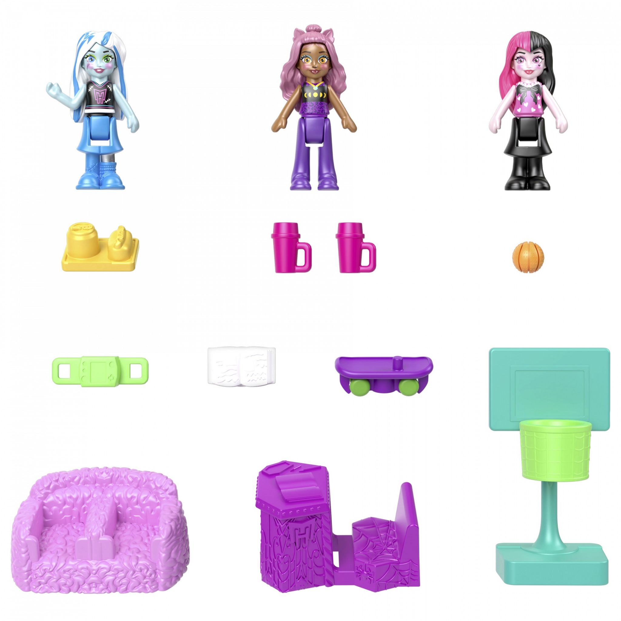 Voir la diapositive 7 : MATTEL Coffret Monster High - Polly Pocket