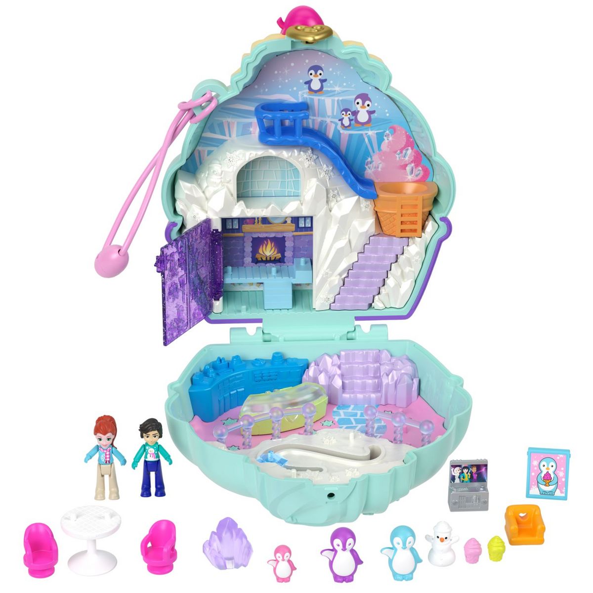 MATTEL Coffret manchot à la neige Polly Pocket