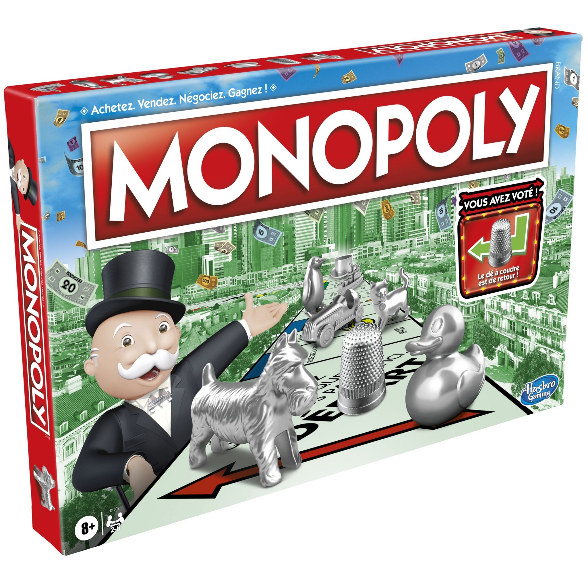 Voir la diapositive 4 : HASBRO Jeu Monopoly Classique