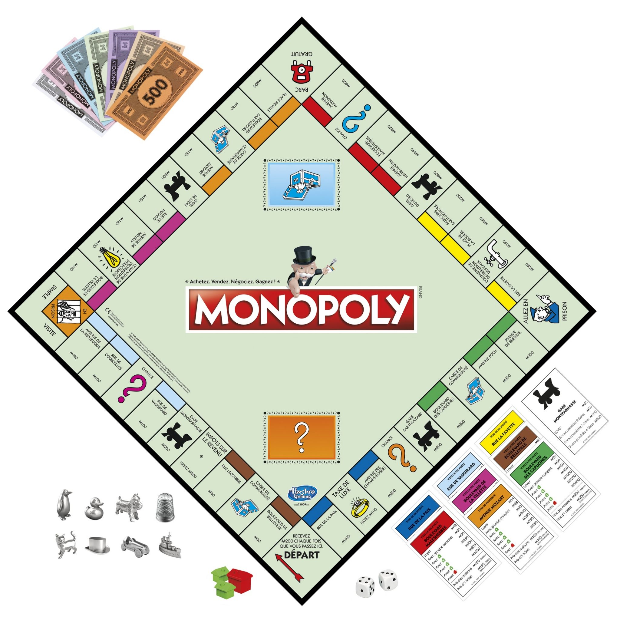 Voir la diapositive 6 : HASBRO Jeu Monopoly Classique