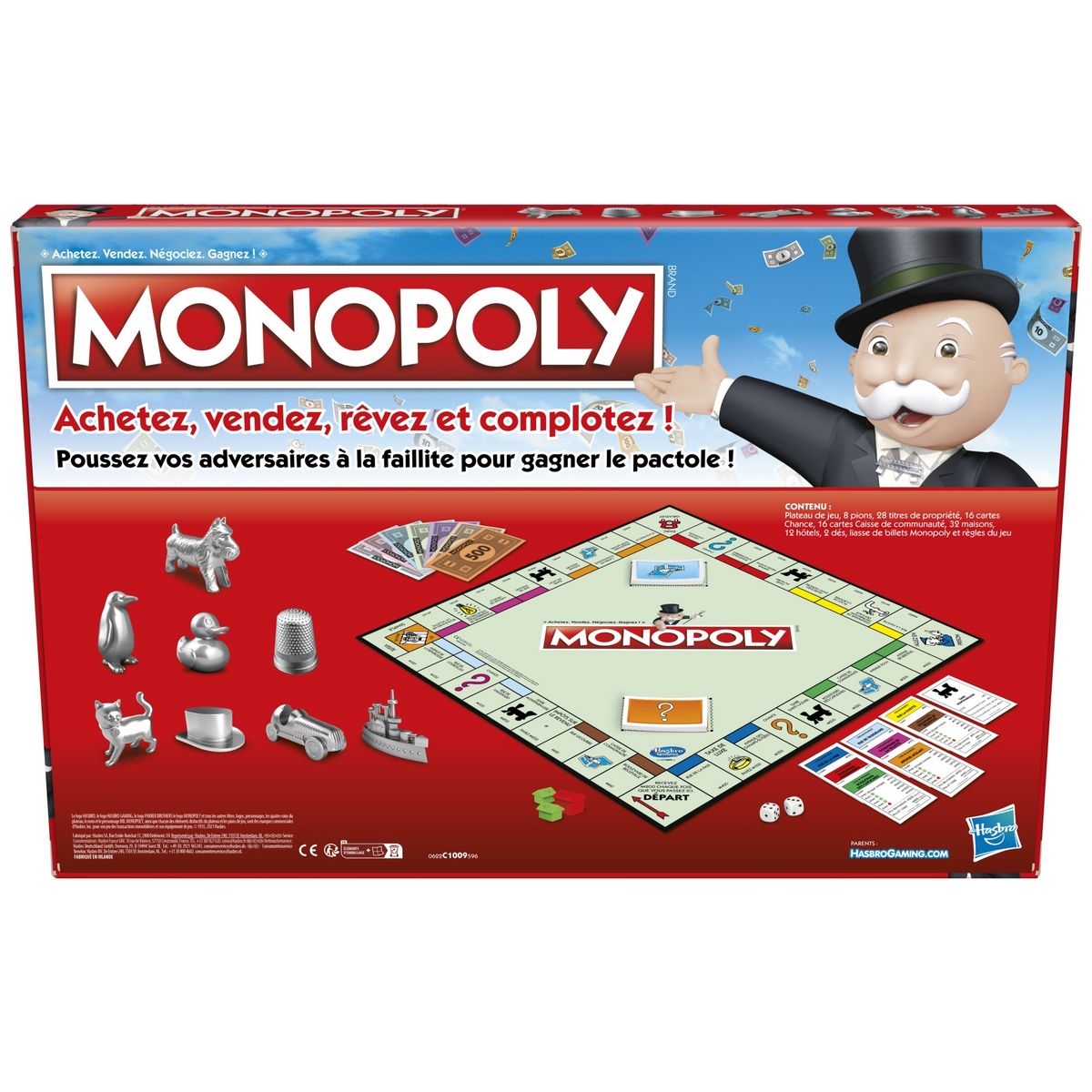 HASBRO Jeu Monopoly Classique