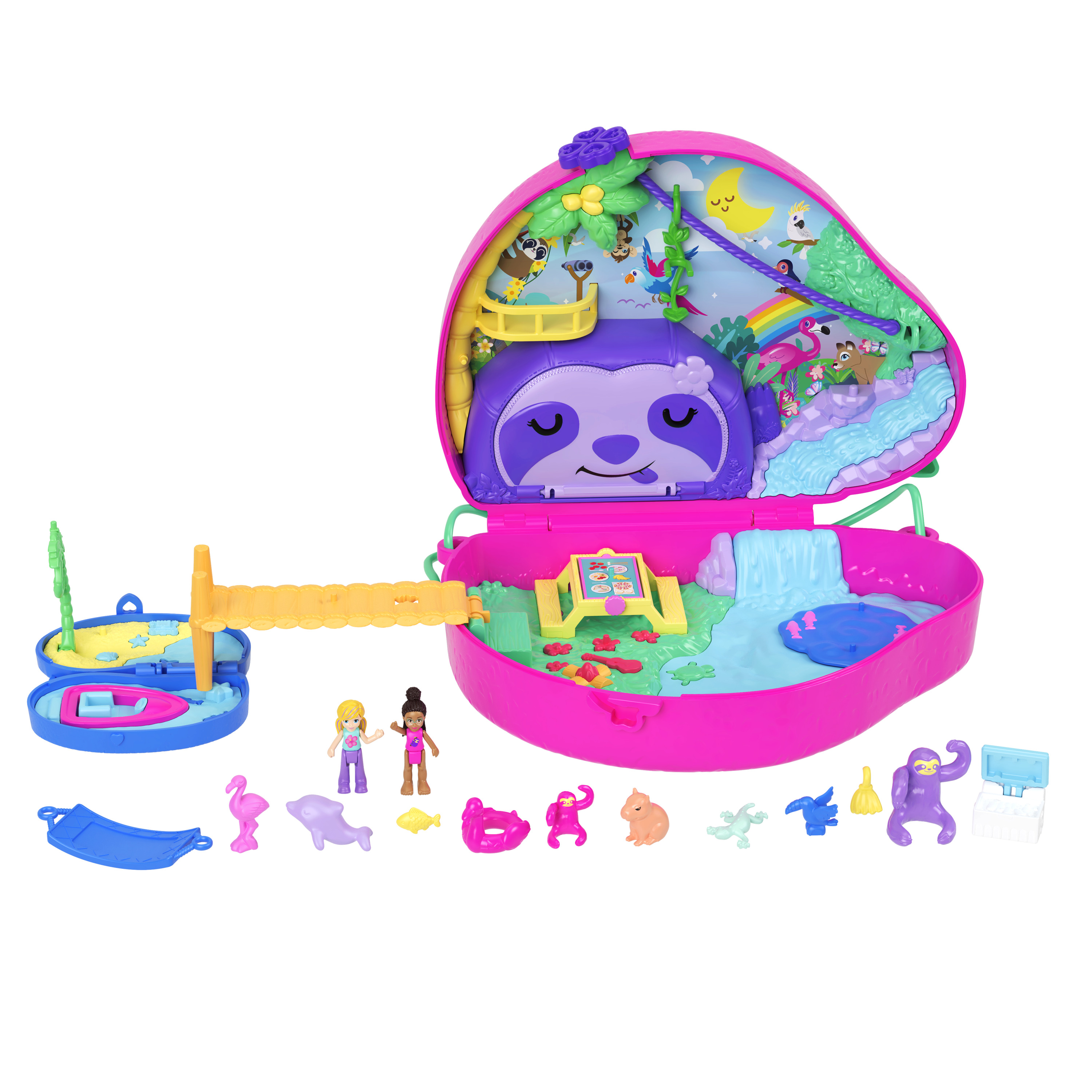 Voir la diapositive 2 : MATTEL Sac surprises paresseux Polly Pocket