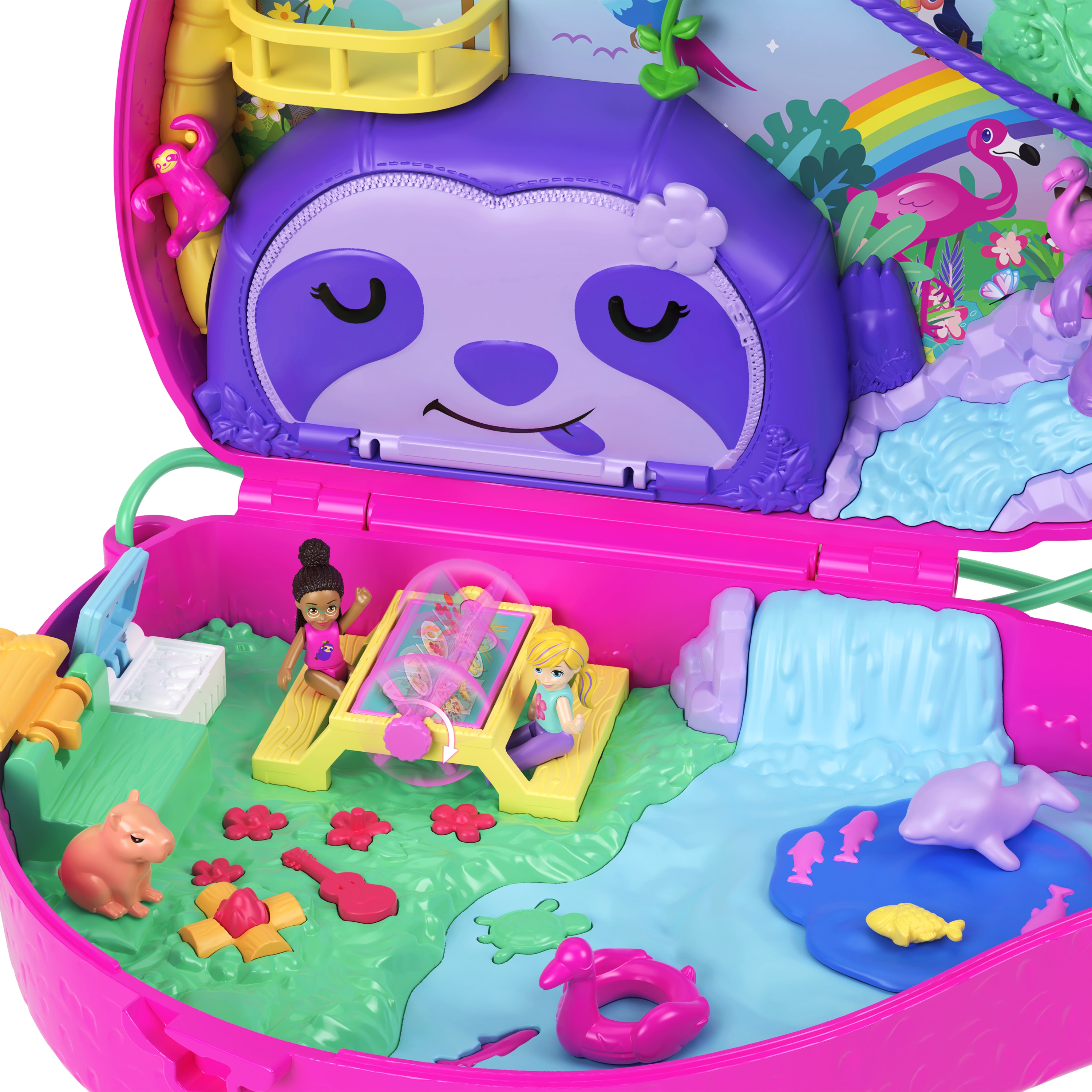 Voir la diapositive 4 : MATTEL Sac surprises paresseux Polly Pocket