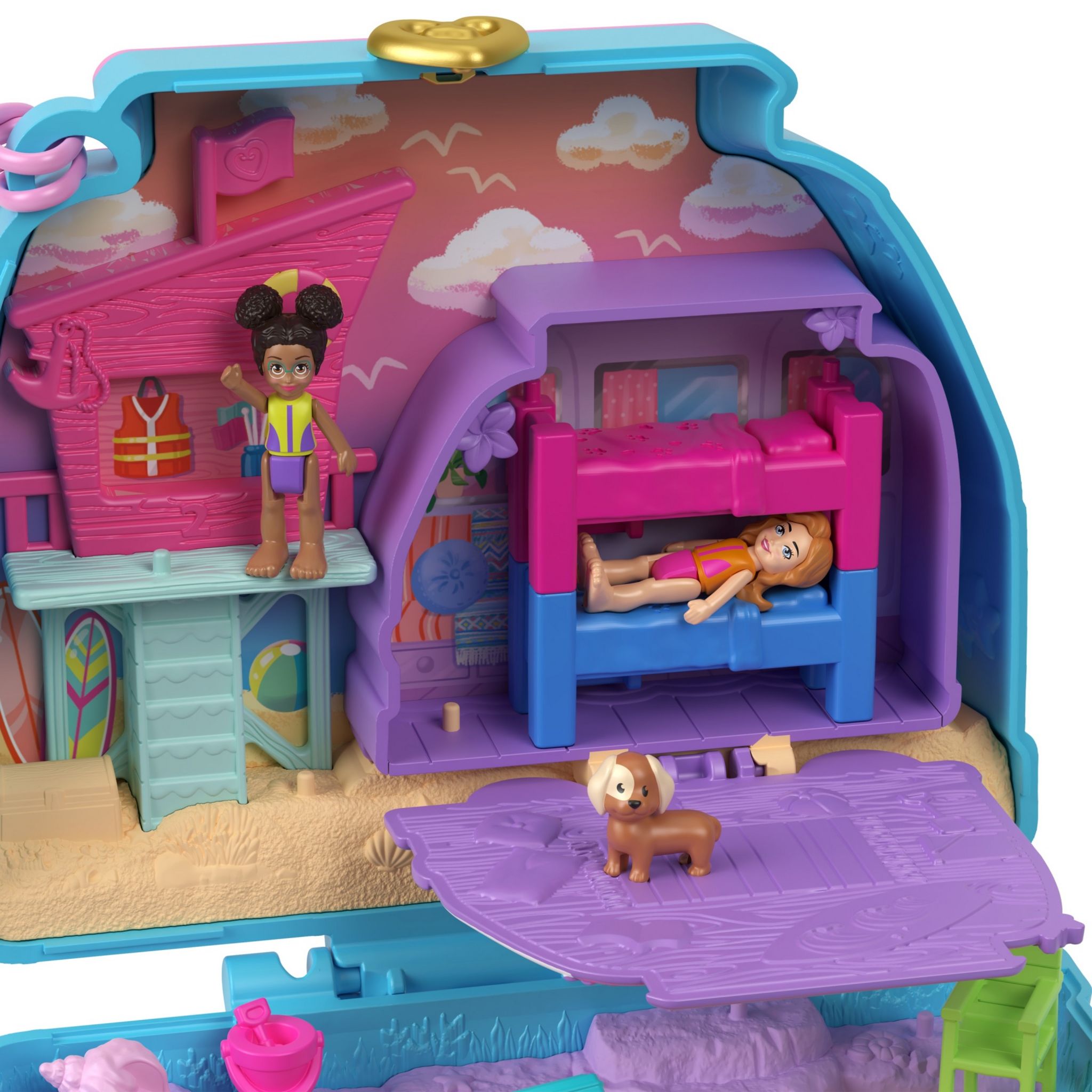 Voir la diapositive 5 : MATTEL Coffret Chiot à la plage Polly Pocket