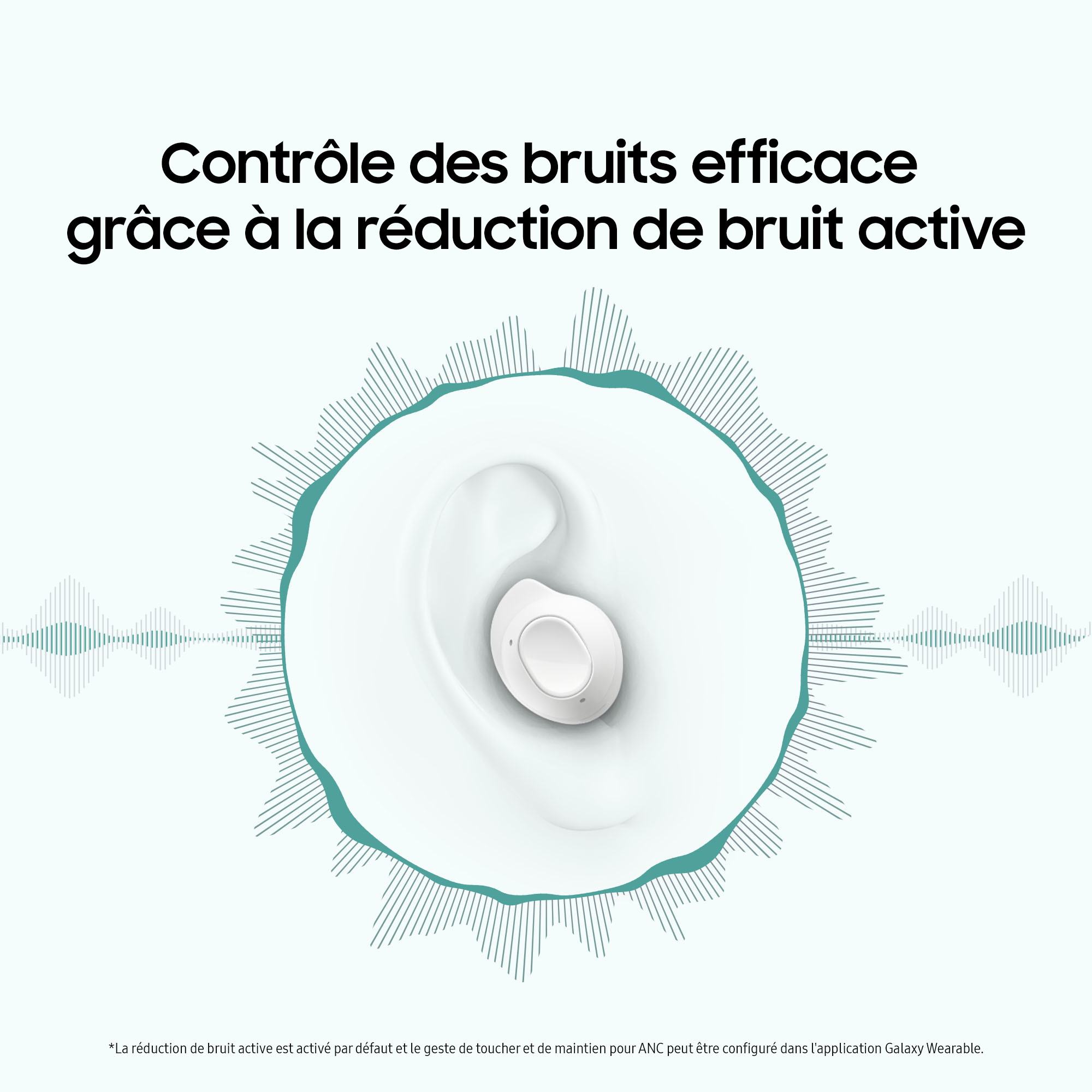 Voir la diapositive 2 : SAMSUNG Écouteurs Galaxy Buds FE Buds avec Galaxy AI - Blanc
