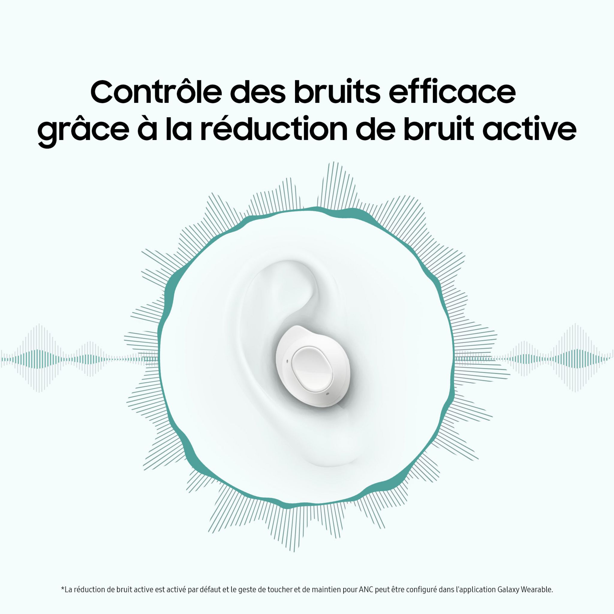 Voir la diapositive 3 : SAMSUNG Écouteurs  Galaxy Buds FE Buds avec Galaxy AI - Noir