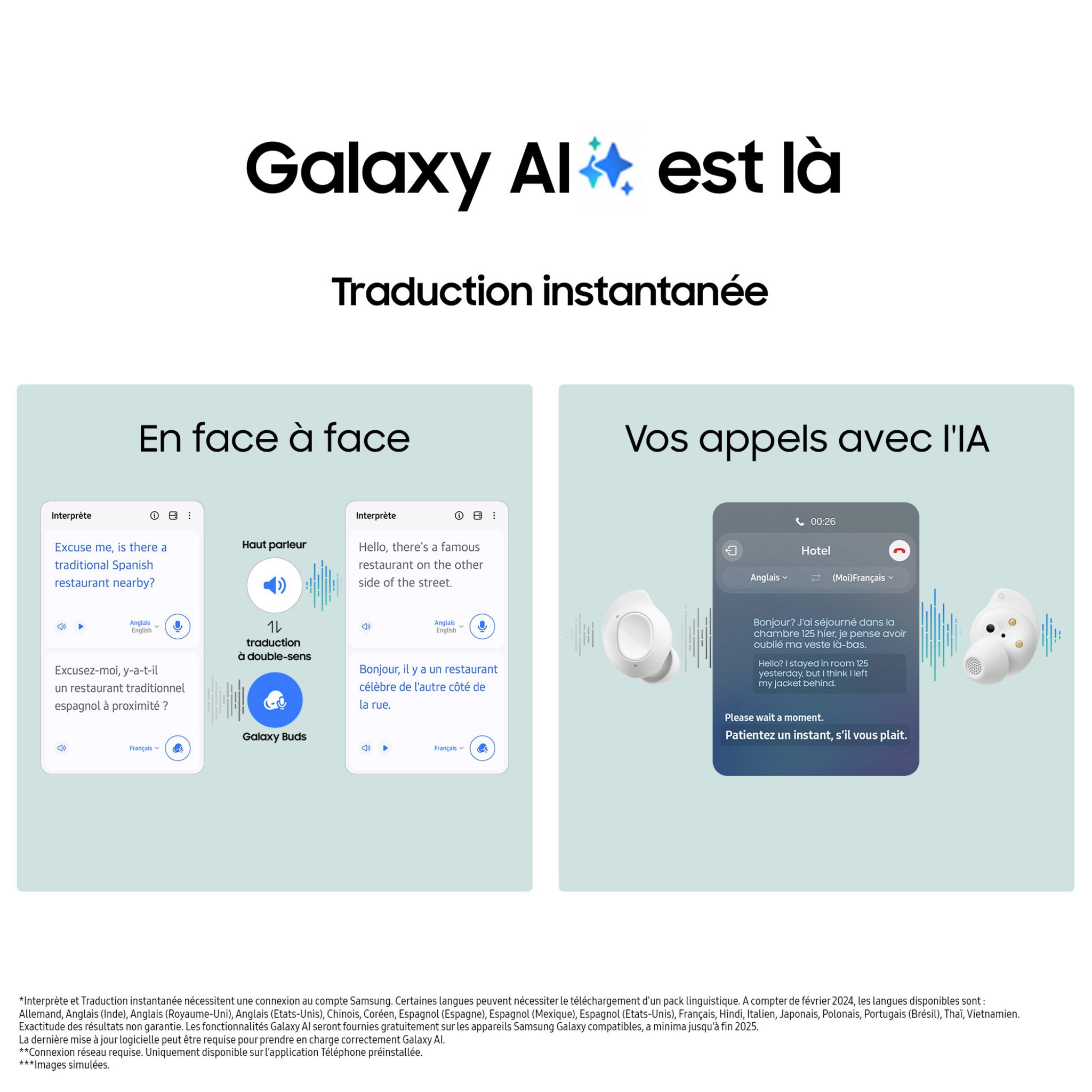 Voir la diapositive 4 : SAMSUNG Écouteurs  Galaxy Buds FE Buds avec Galaxy AI - Noir