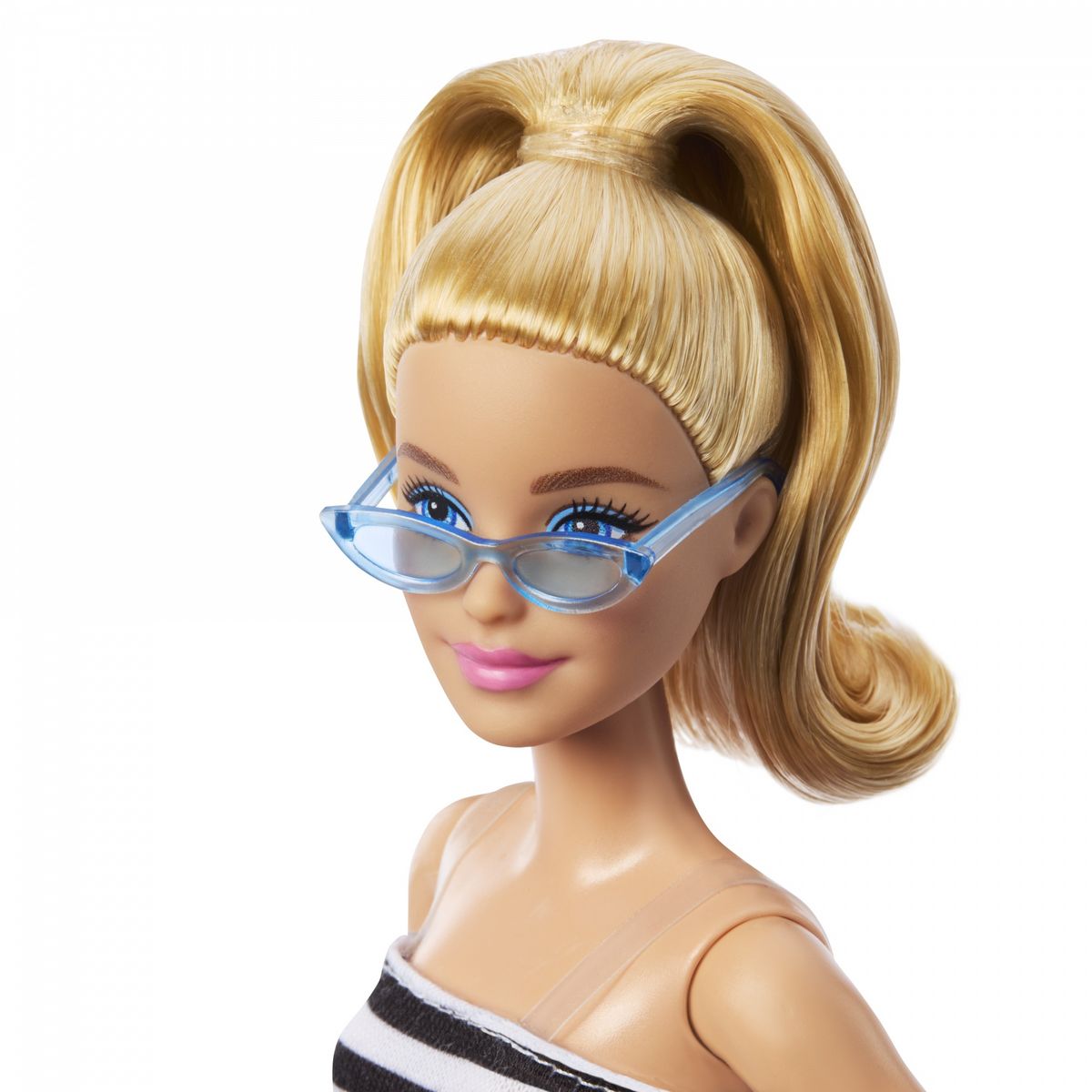 MATTEL Poupée Barbie Fashionista Top Rayé - 65 ans Barbie