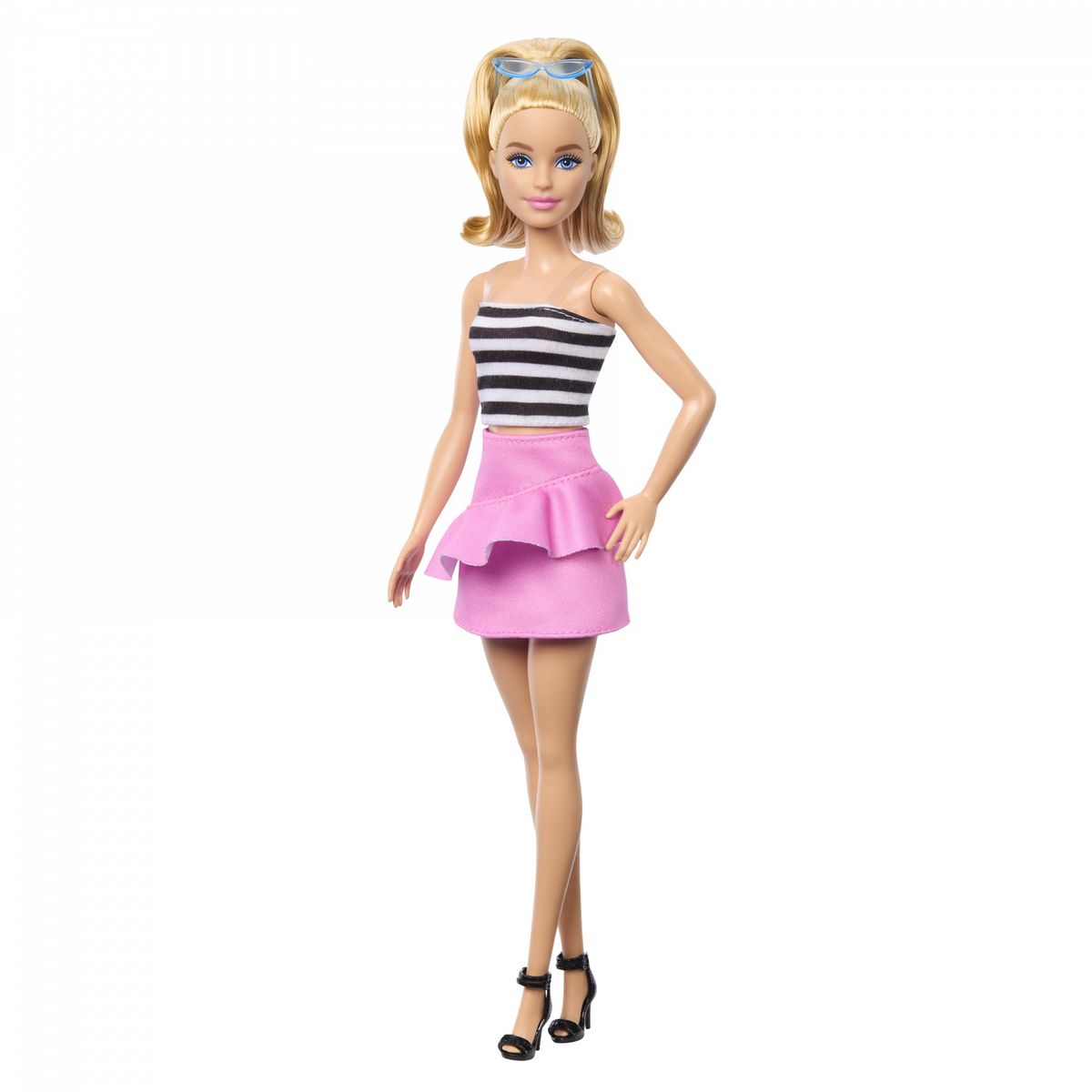 MATTEL Poupée Barbie Fashionista Top Rayé - 65 ans Barbie