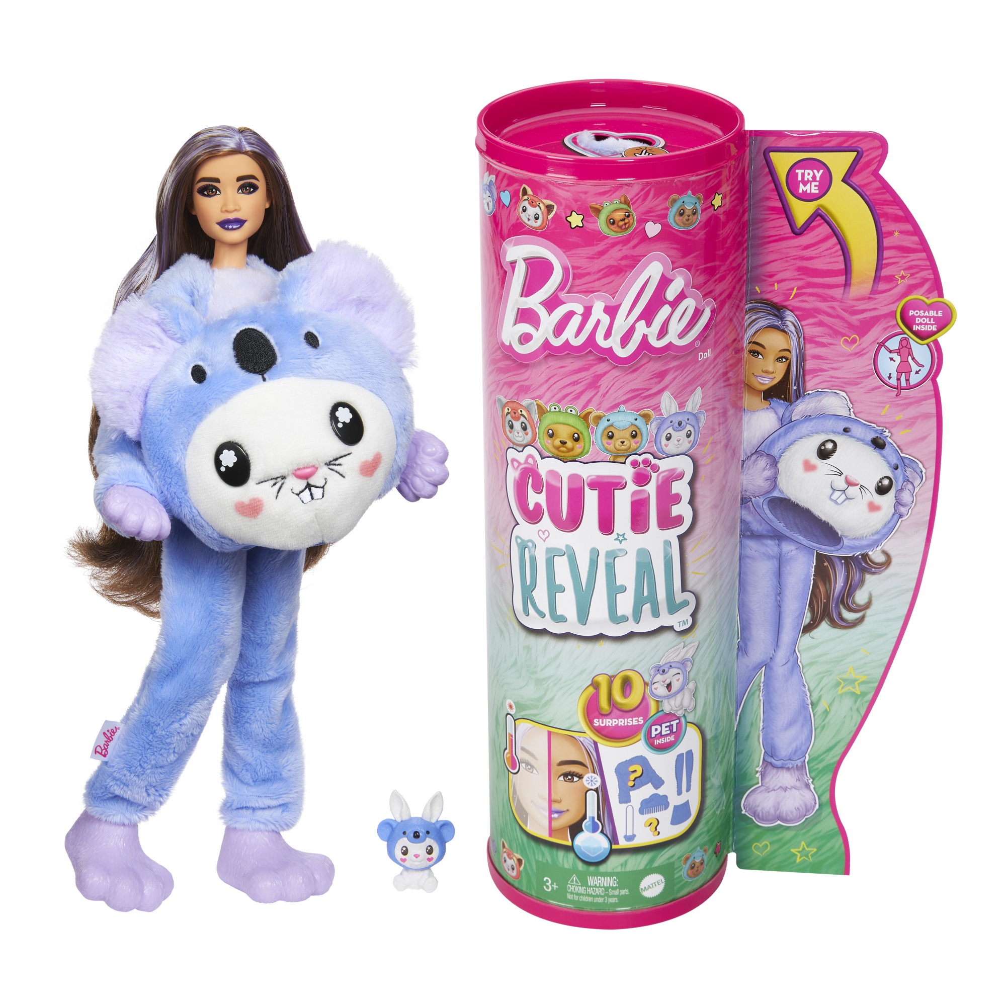 Voir la diapositive 2 : MATTEL Poupée Barbie Cutie reveal lapin koala
