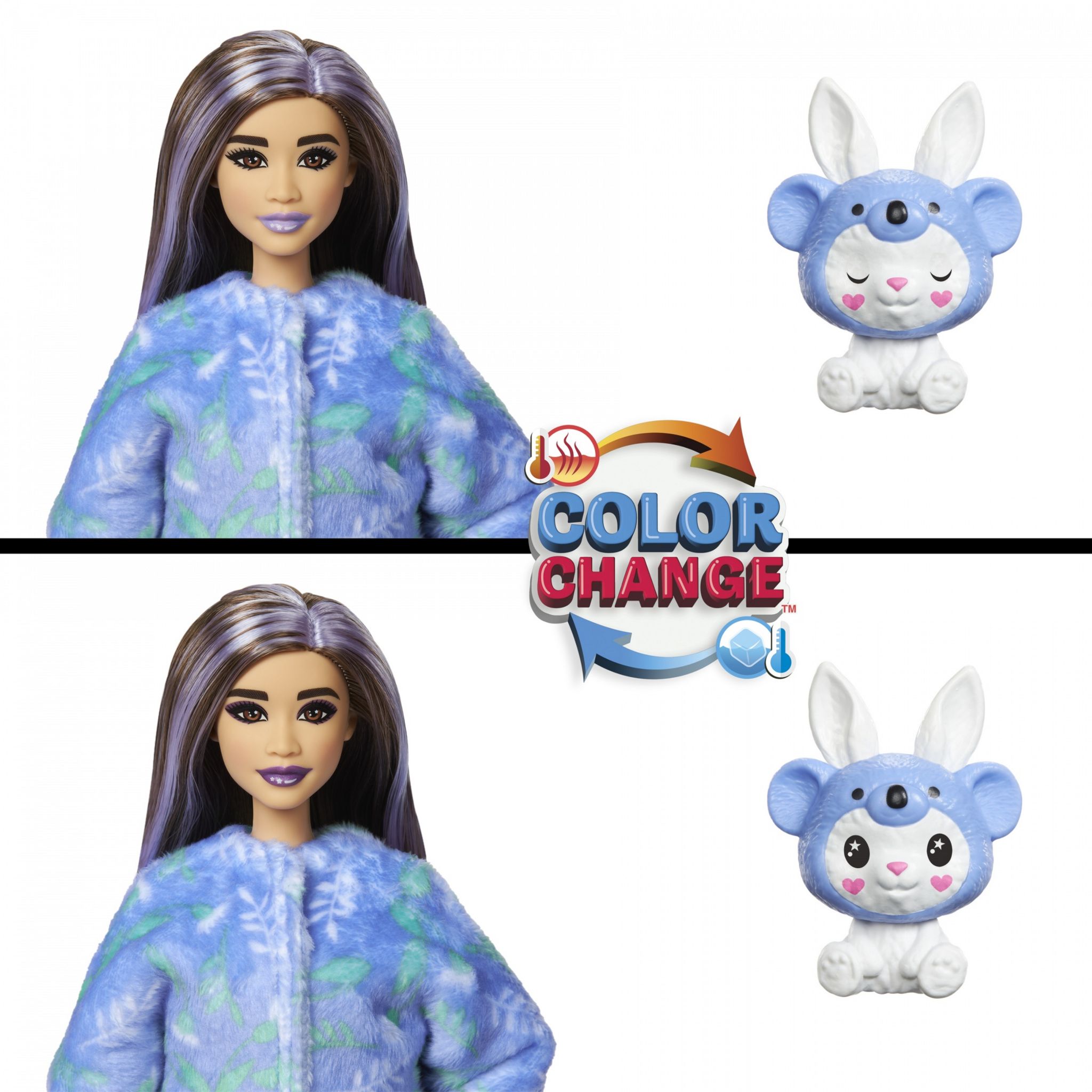 Voir la diapositive 3 : MATTEL Poupée Barbie Cutie reveal lapin koala
